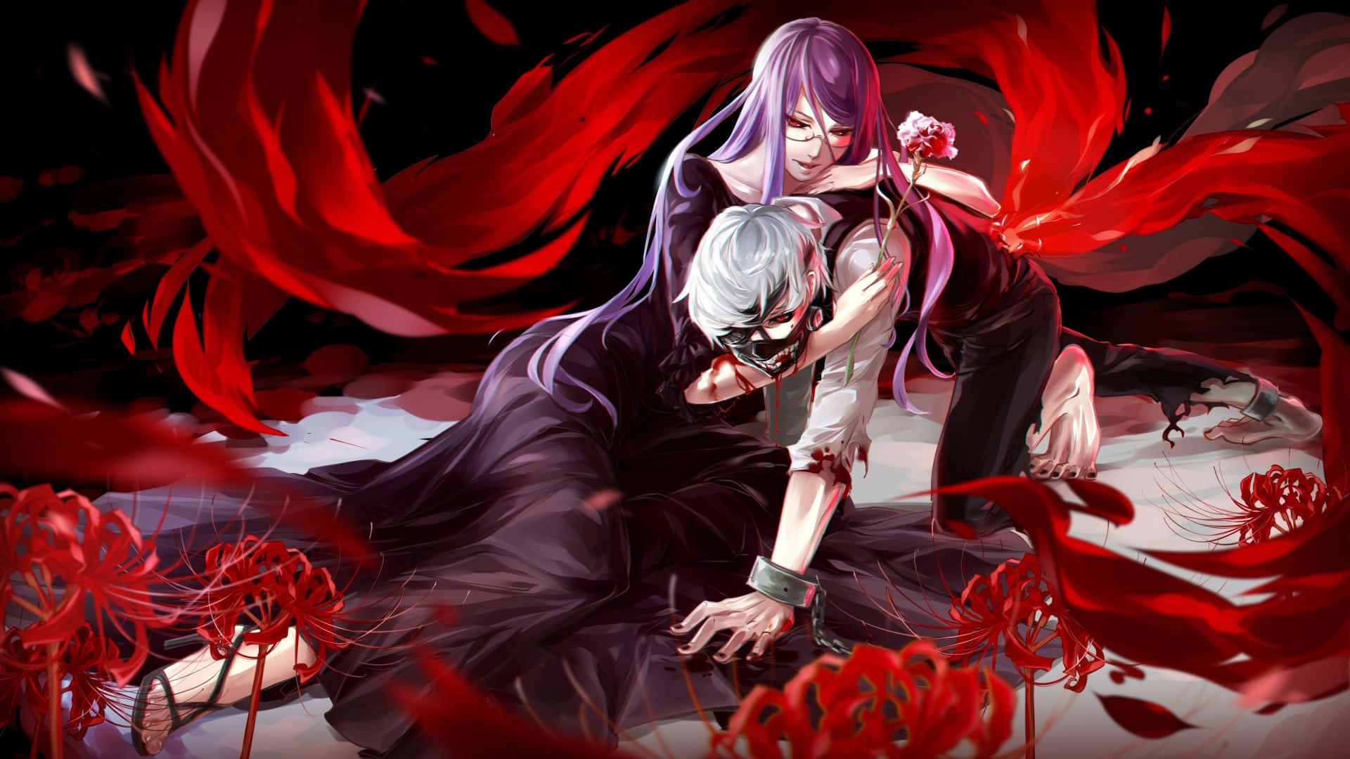 Ken Kaneki - Sẵn sàng đối mặt với một Ghoul biến hình Hình nền
