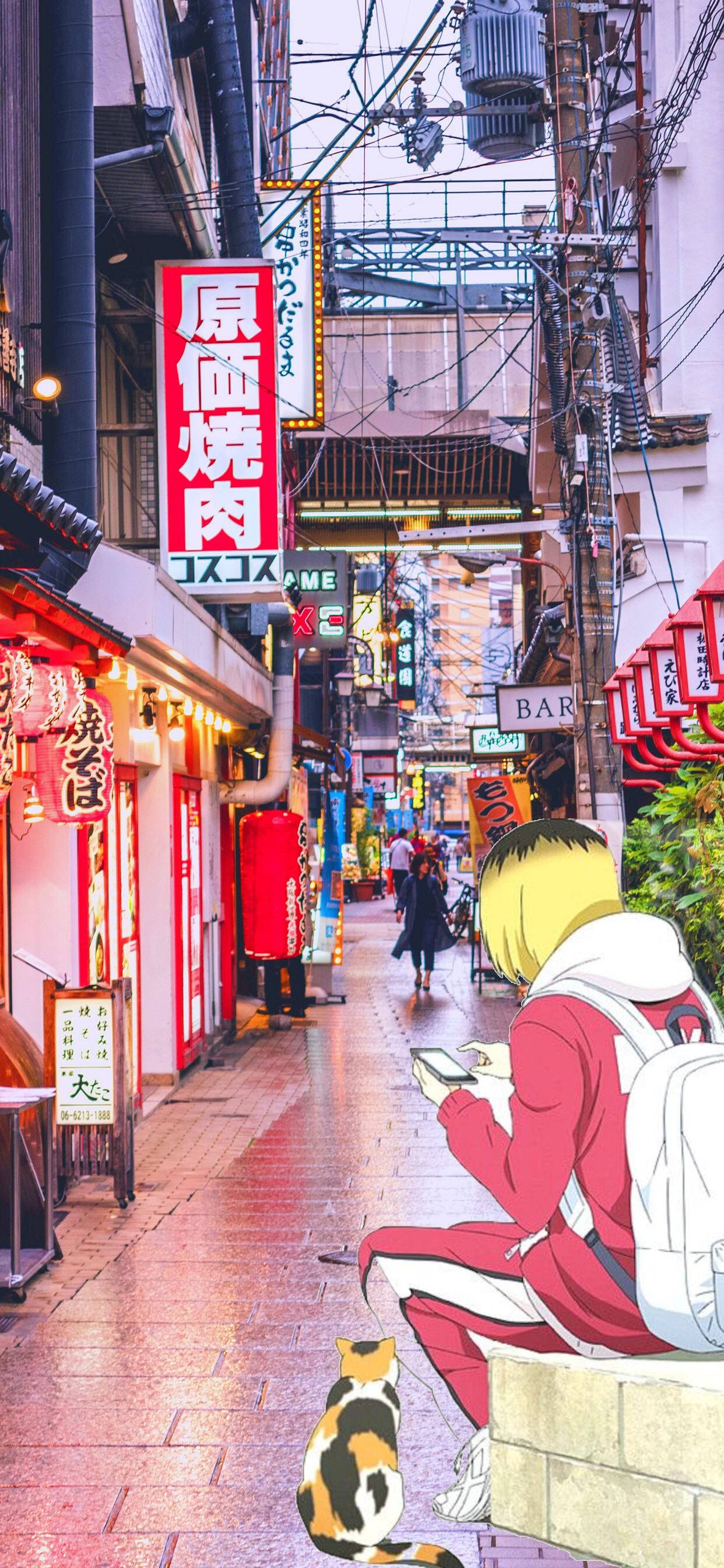 Kenma Kozume khám phá khu chợ sầm uất Hình nền