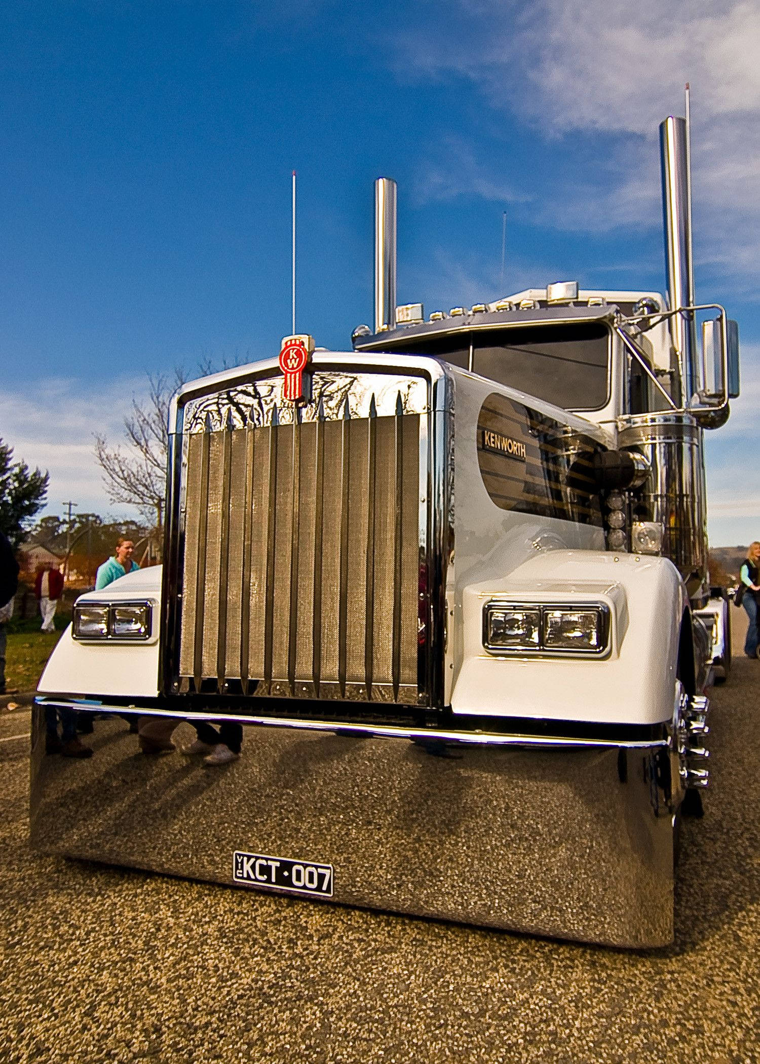 Kenworth Bóng Chrome Sáng Loáng Hình nền