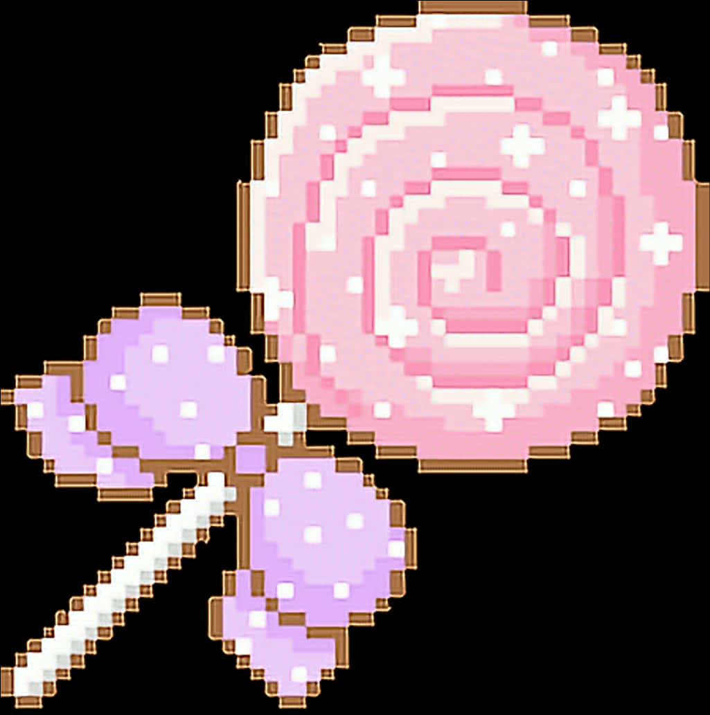 Kẹo que Pixel họa tiết Hình nền
