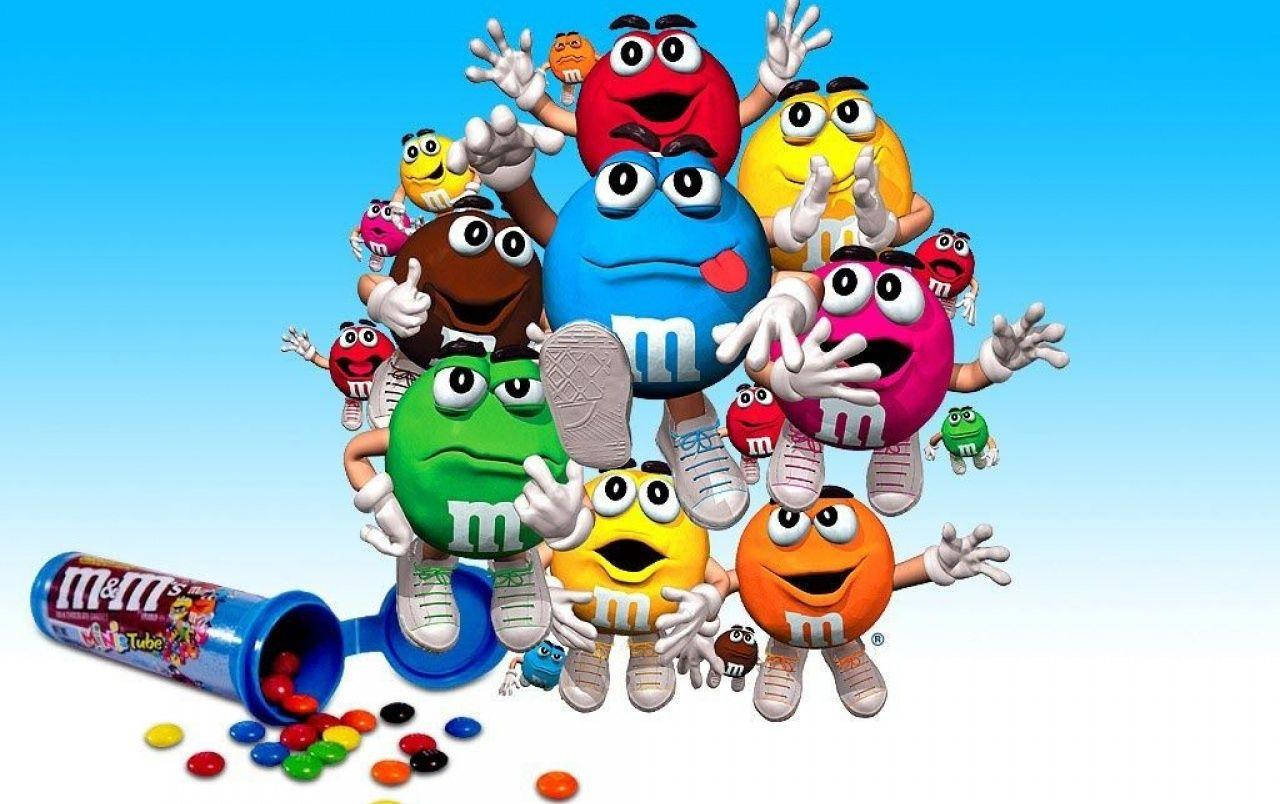 Kẹo sôcôla nhiều màu M&Ms Hình nền