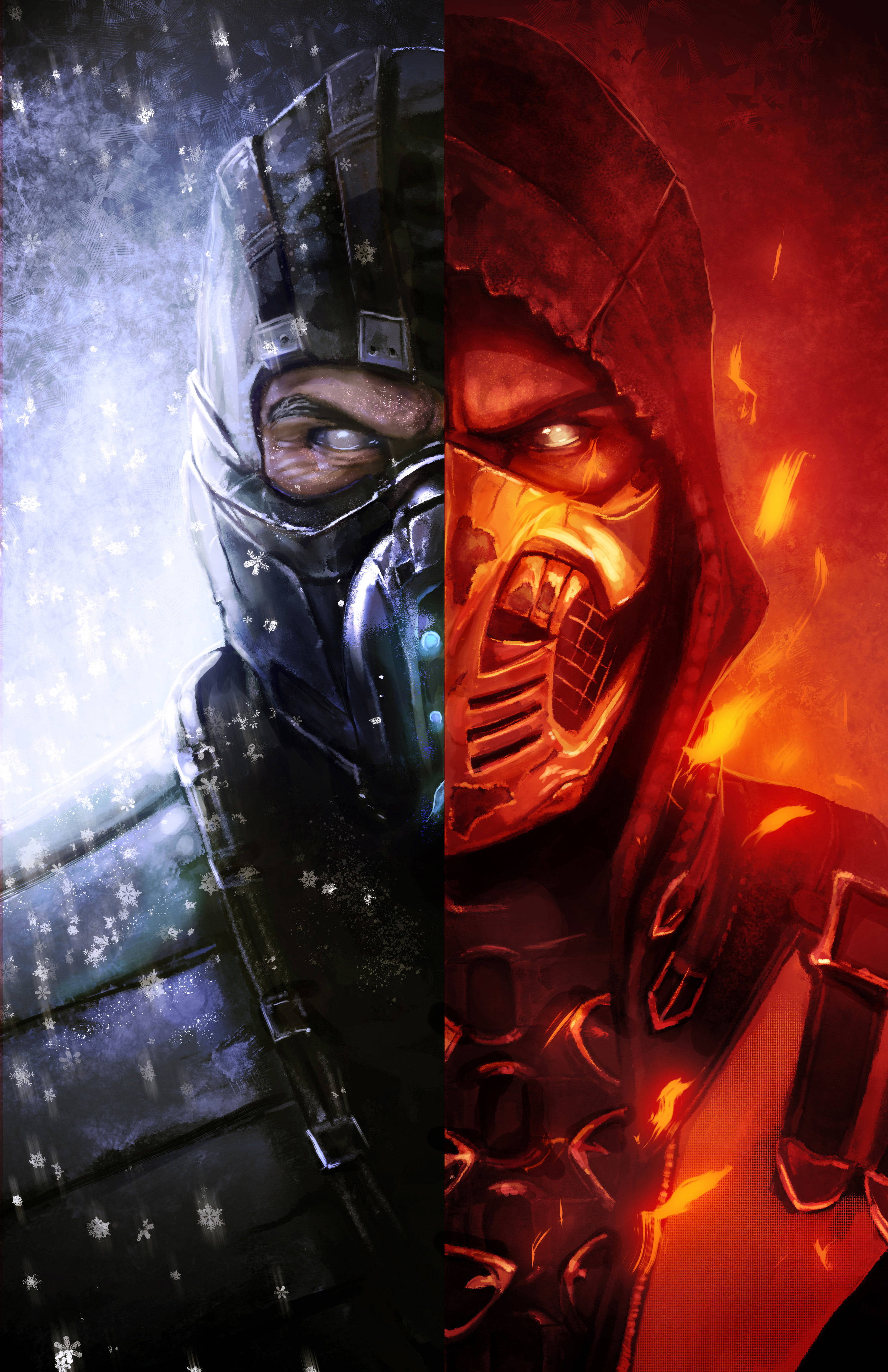 Keren Sub-Zero Và Scorpion Hình nền