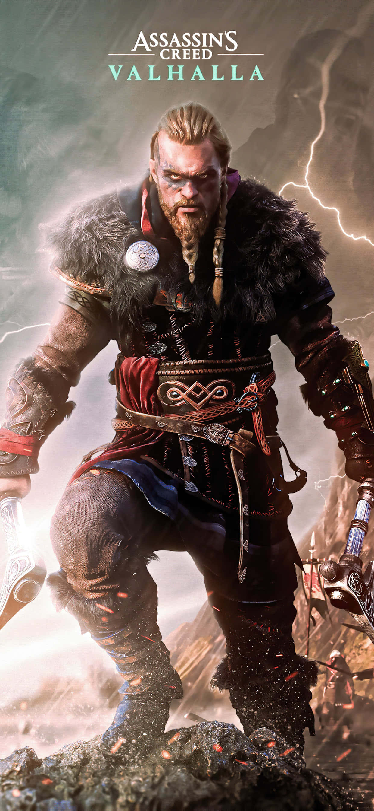 Key Art iPhone Xs Max Assassin's Creed Valhalla Background Hình nền