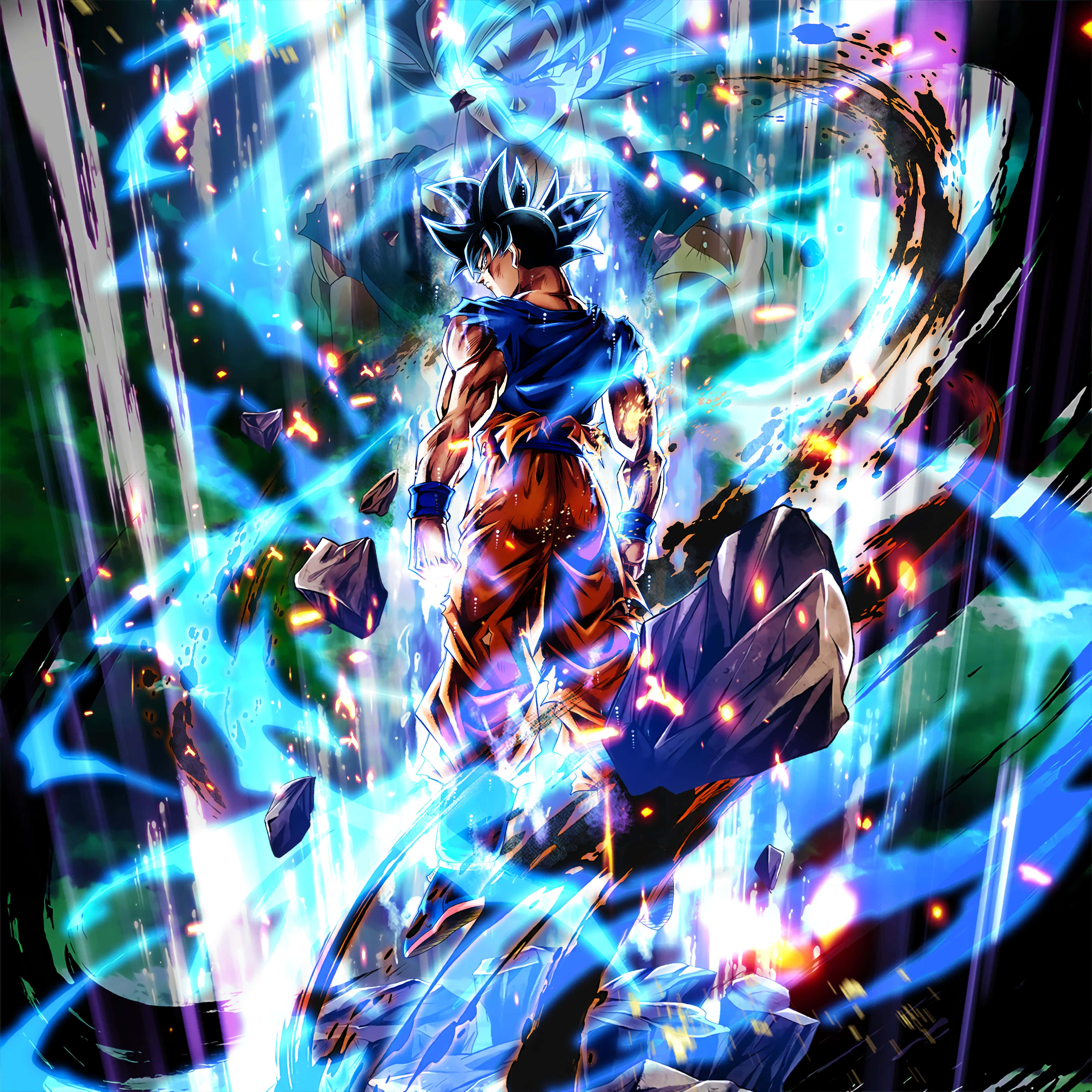 Khai mở sức mạnh của Tự Tại Cực Ý cùng Goku Hình nền