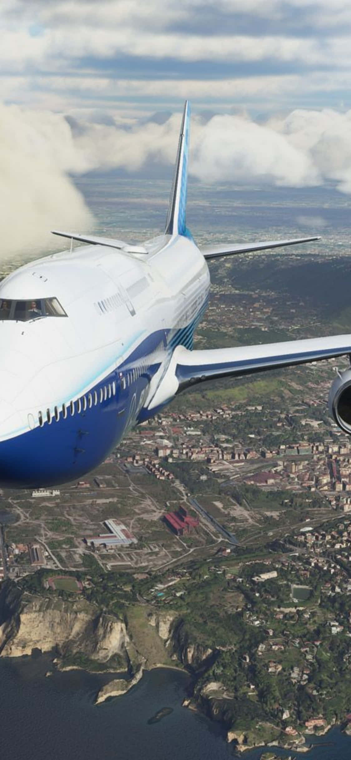 Khám phá bầu trời với Microsoft Flight Simulator trên iPhone XS cách mạng Hình nền