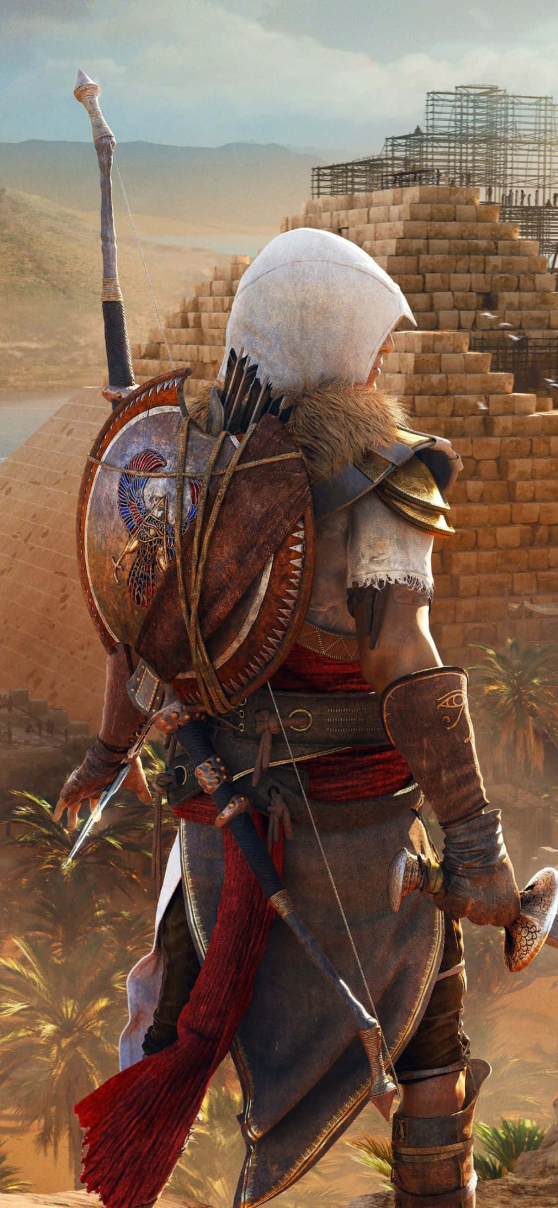 Khám phá định mệnh của bạn với iPhone X Assassin's Creed Origins Hình nền