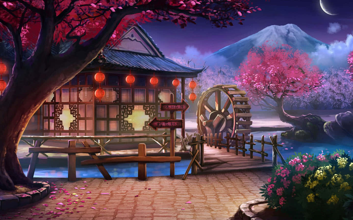 Khám phá khung cảnh anime huyền diệu Hình nền