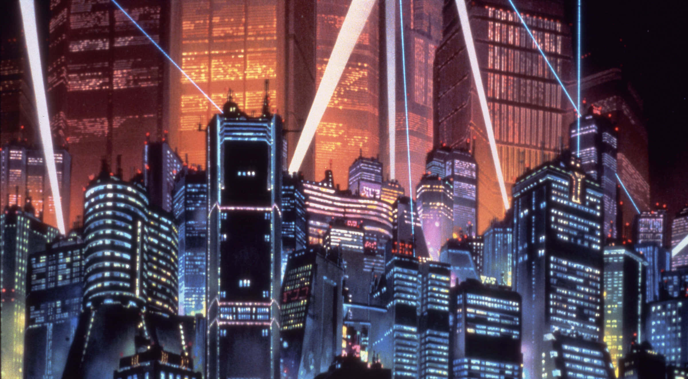Khám phá khung cảnh thành phố sôi động của Anime City. Hình nền