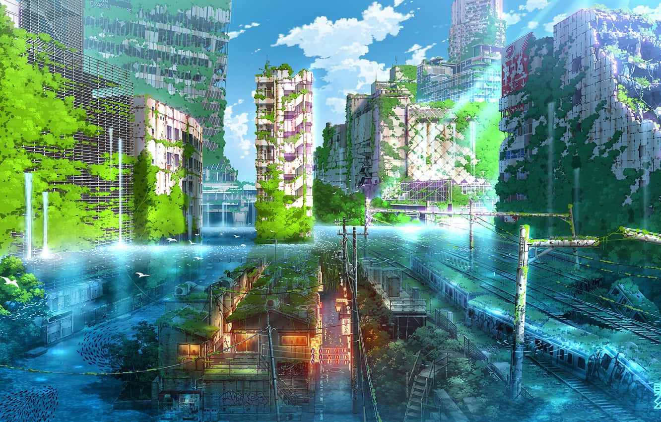 Khám phá những bí ẩn của Tokyo hoang vắng trong thế giới anime Hình nền