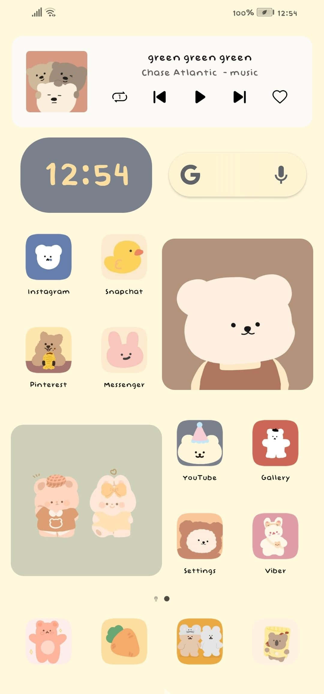 "Khám phá niềm vui của Widget Thẩm mỹ!" Hình nền