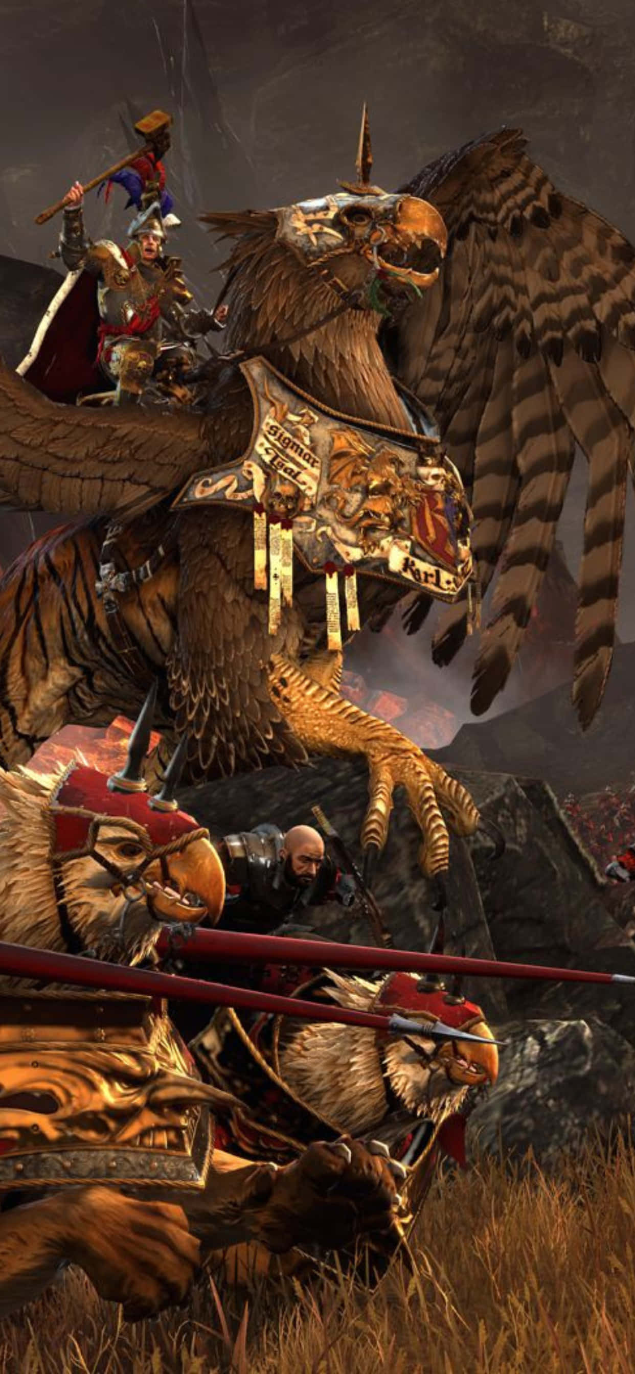 Khám phá thế giới Đế chế Cổ đại trong Total War Attila trên iPhone Xs Max của bạn Hình nền