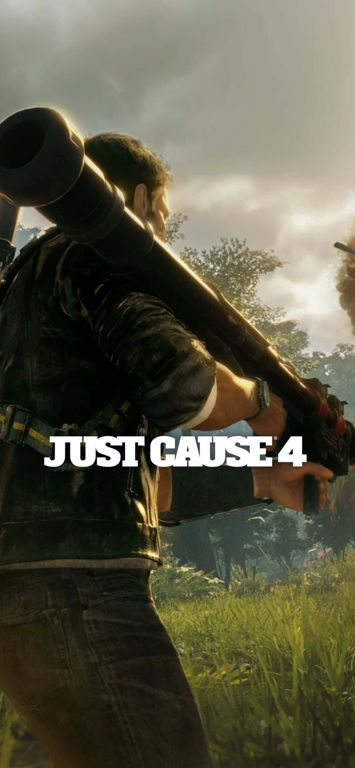 Khám phá thế giới hành động sôi động của Just Cause 4 trên iPhone Xs Max của bạn Hình nền
