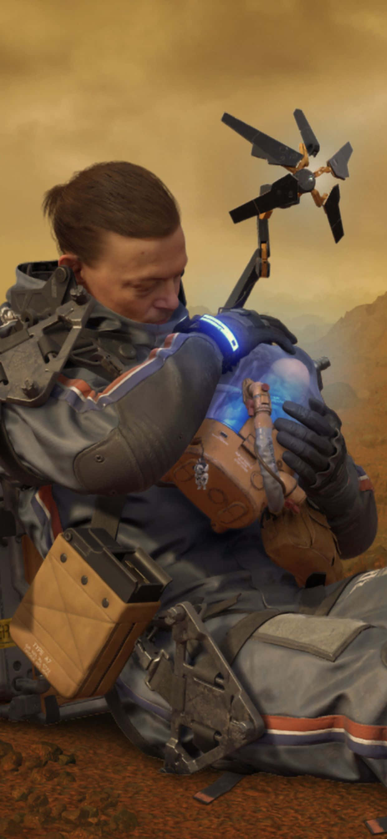"Khám phá thế giới hậu tận thế với iPhone Xs Max và Death Stranding" Hình nền
