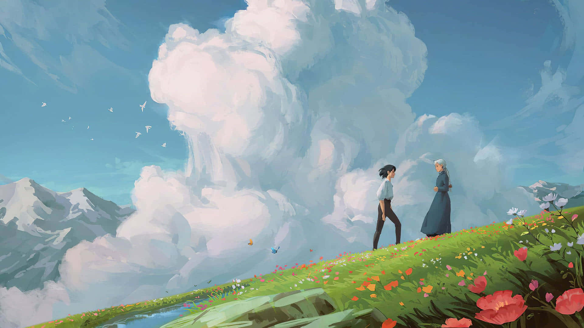 Khám phá thế giới huyền ảo của Aesthetic Ghibli Hình nền