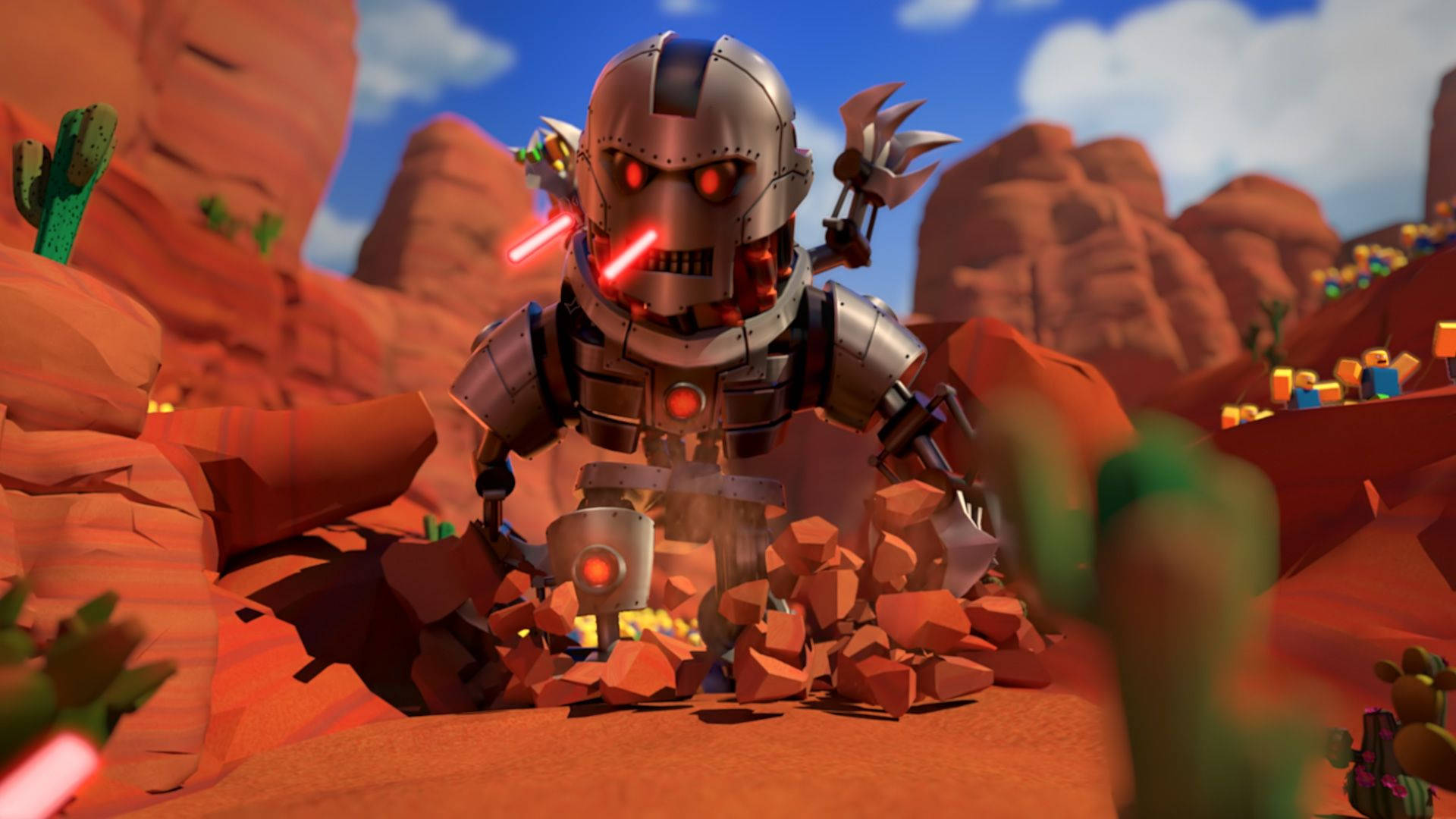Khám phá và Chơi trong Roblox với Avatar Robot Hình nền