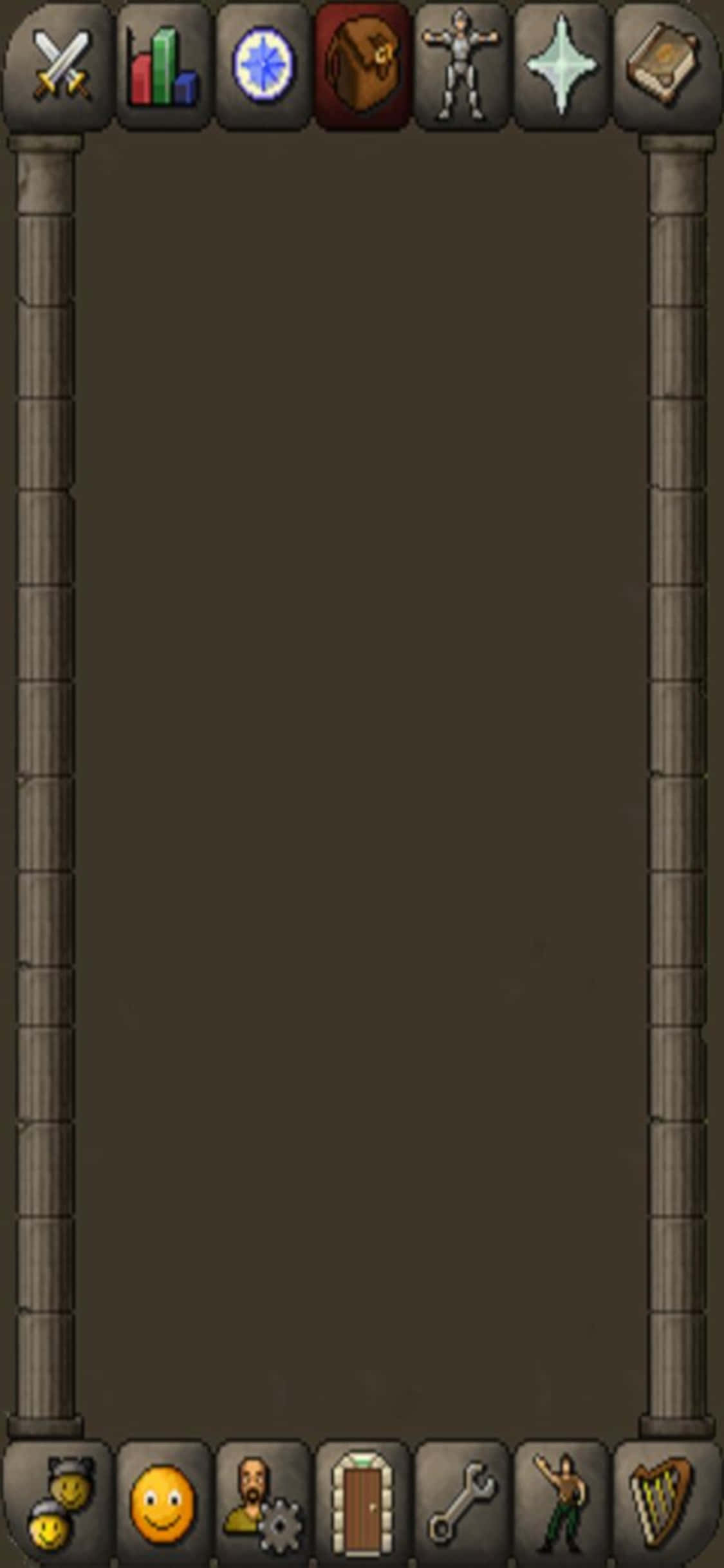 Kho đồ trong Nền Runescape Oldschool iPhone X Hình nền