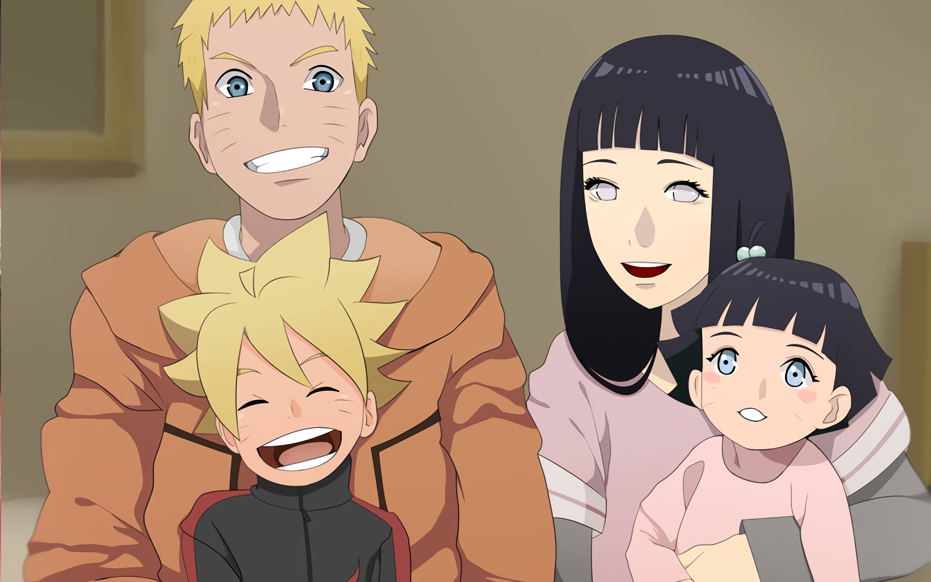 Khoảnh khắc ngọt ngào giữa Naruto và Hinata Hình nền