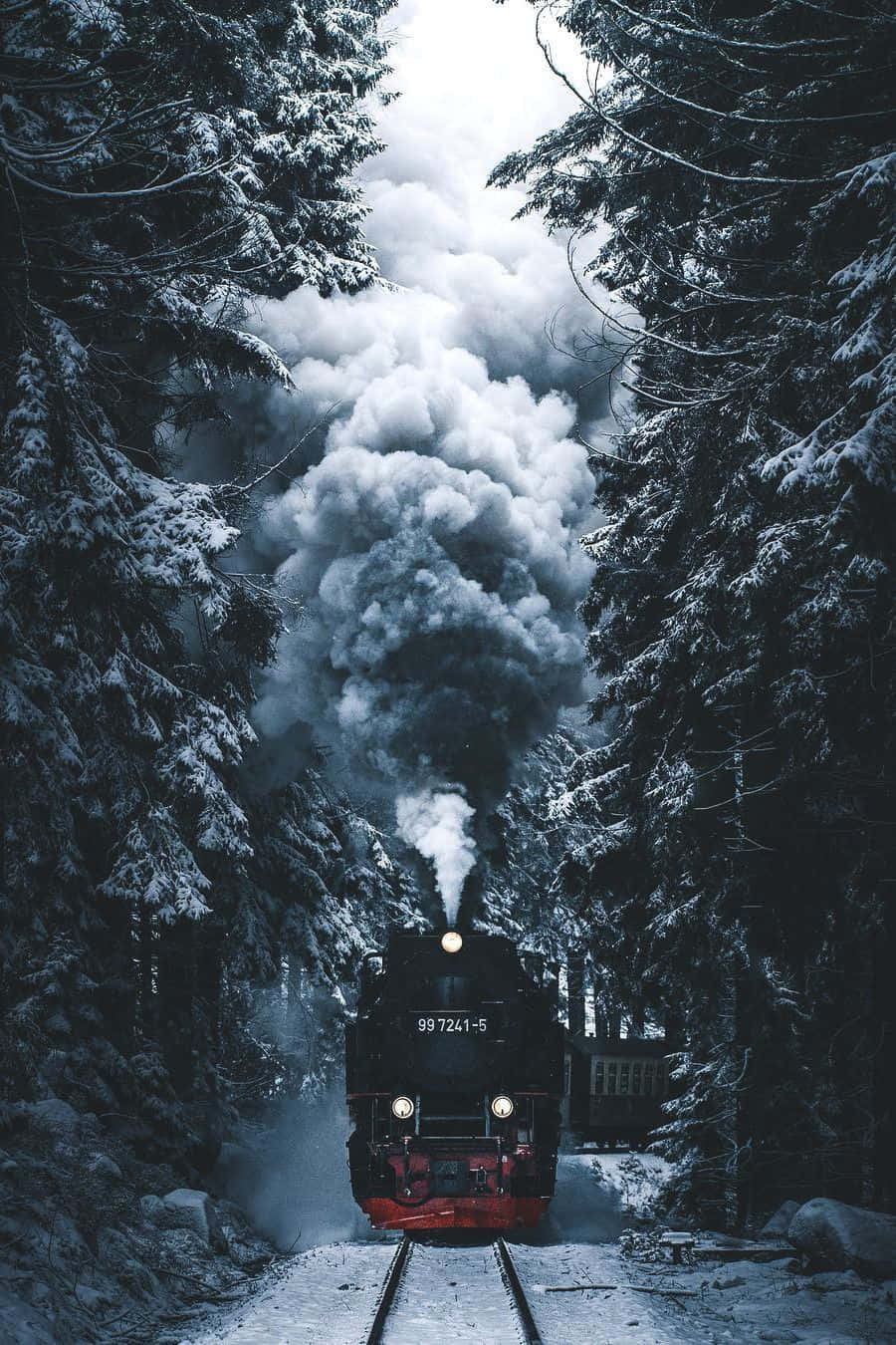 Khói Tàu Mùa Đông Ấm Cúng Tumblr Hình nền