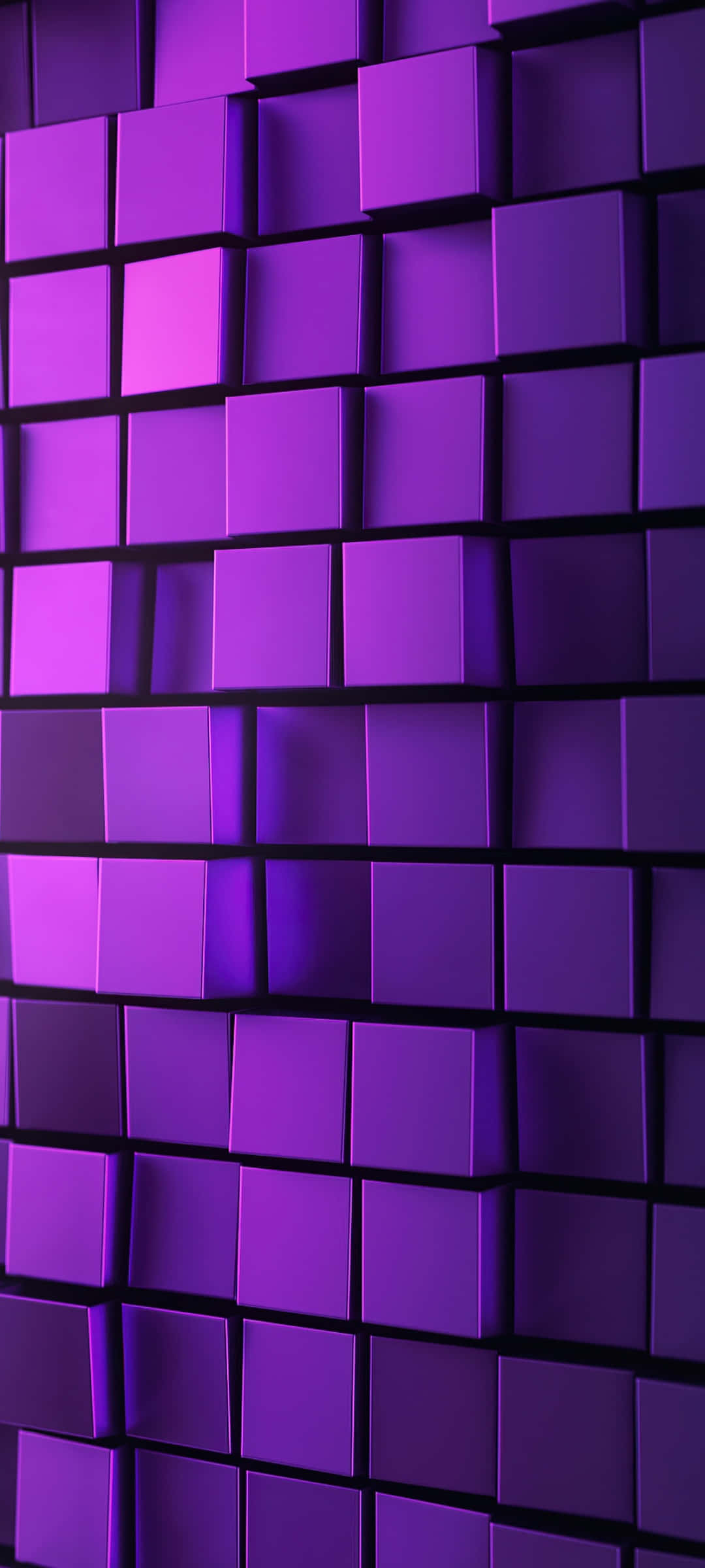 Khối Vuông 3D Màu Tím Siêu Ngầu Hình nền