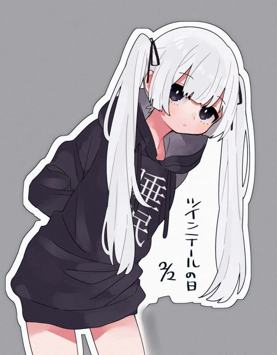 Không gì tuyệt hơn việc ôm ấp trong chiếc Áo Hoodie Anime Girl ấm cúng này Hình nền