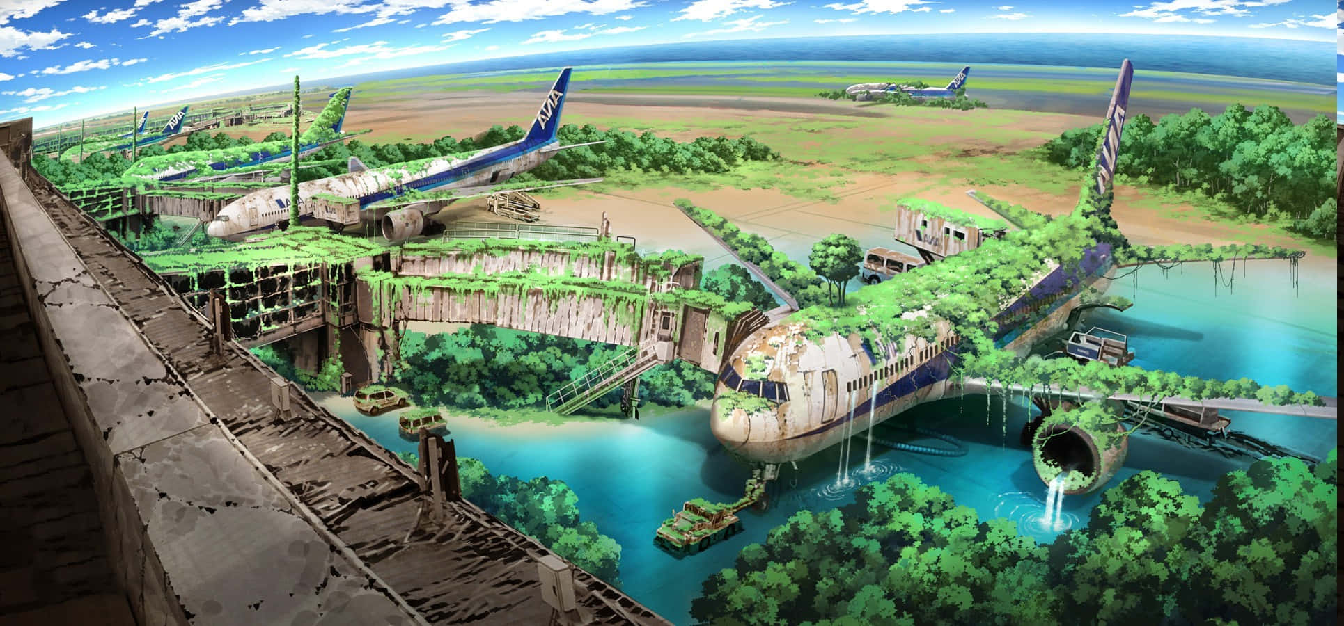 Khung cảnh anime được tái hiện sống động Hình nền