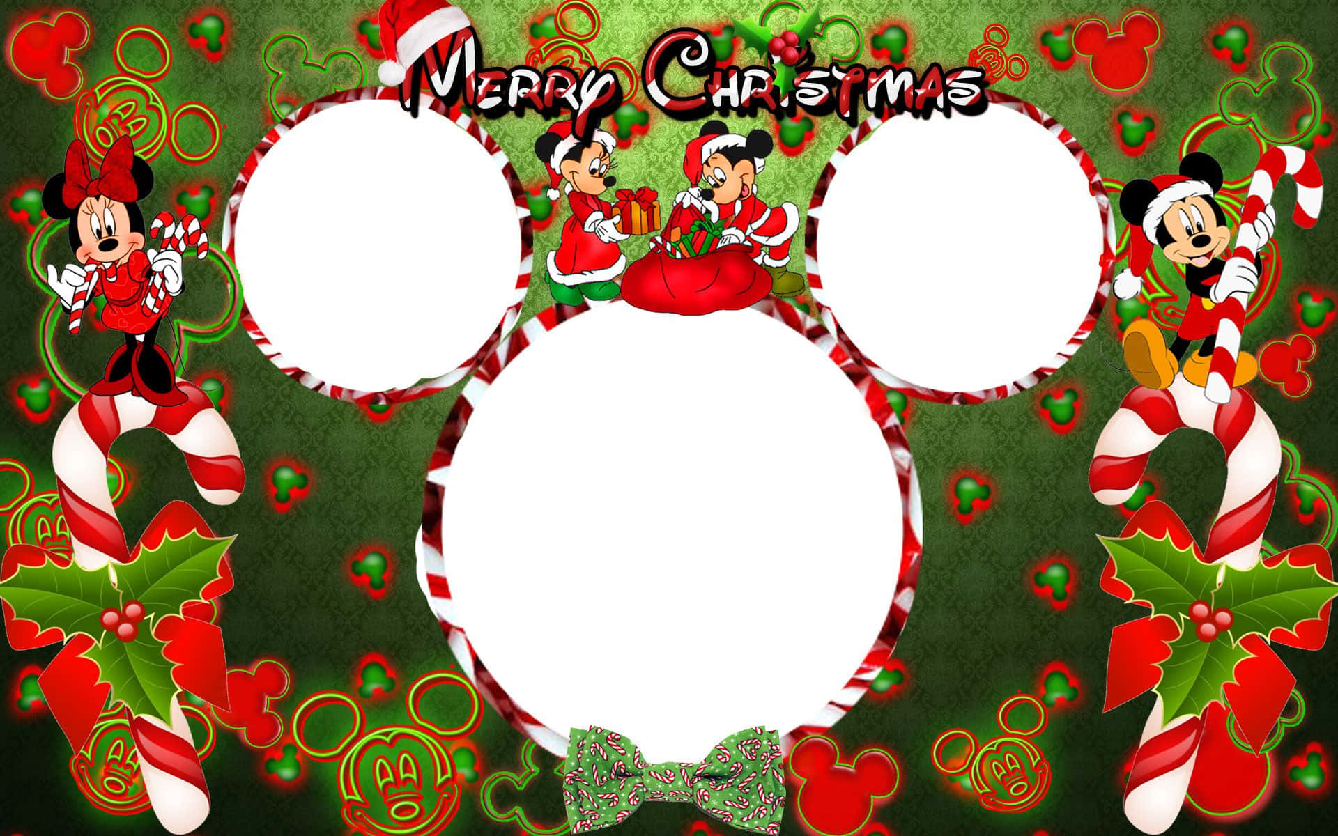 khung hình Giáng sinh chuột Mickey Hình nền