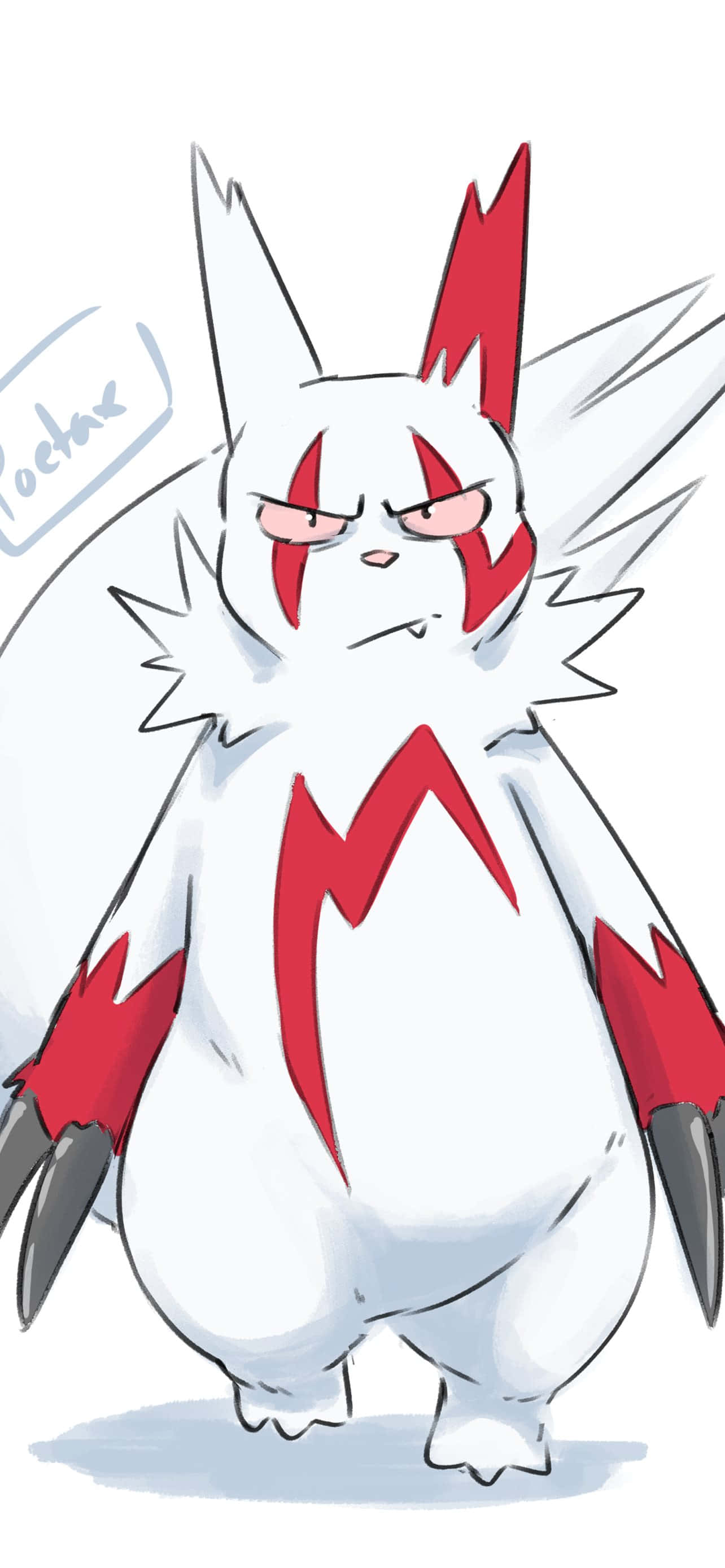 Khuôn mặt giận dữ của Zangoose Hình nền