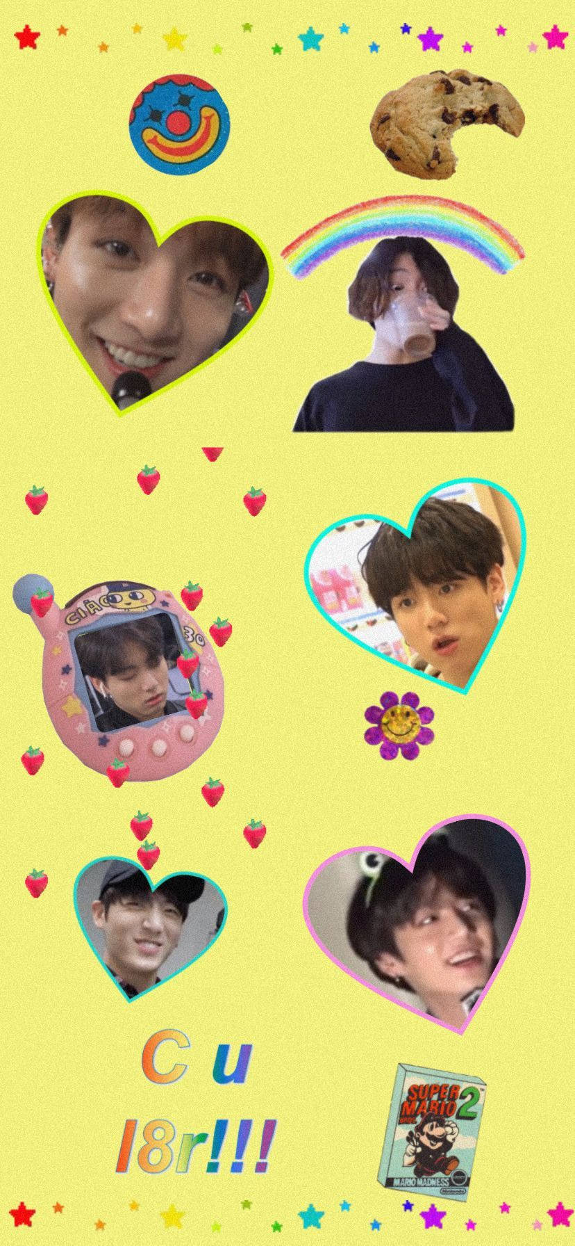 Kidcore Korean Scrapbook Hình nền