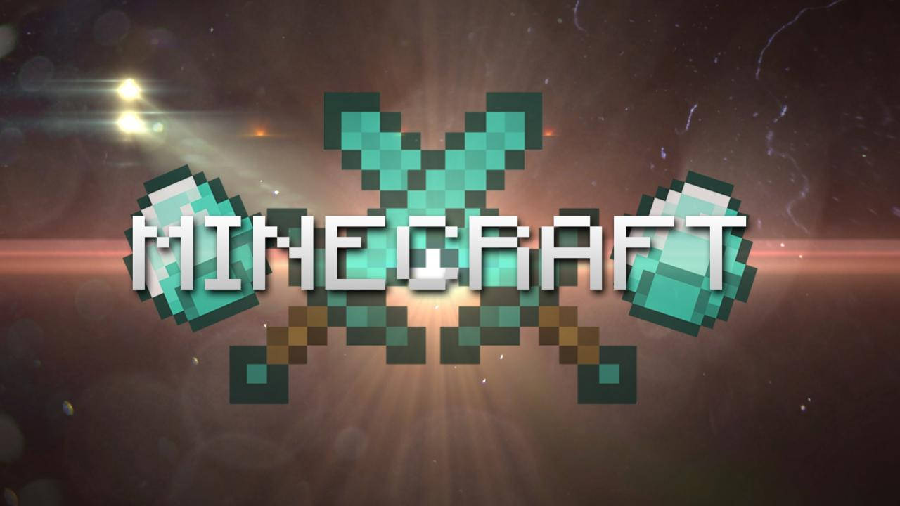 Hình nền kiếm và kim cương Minecraft