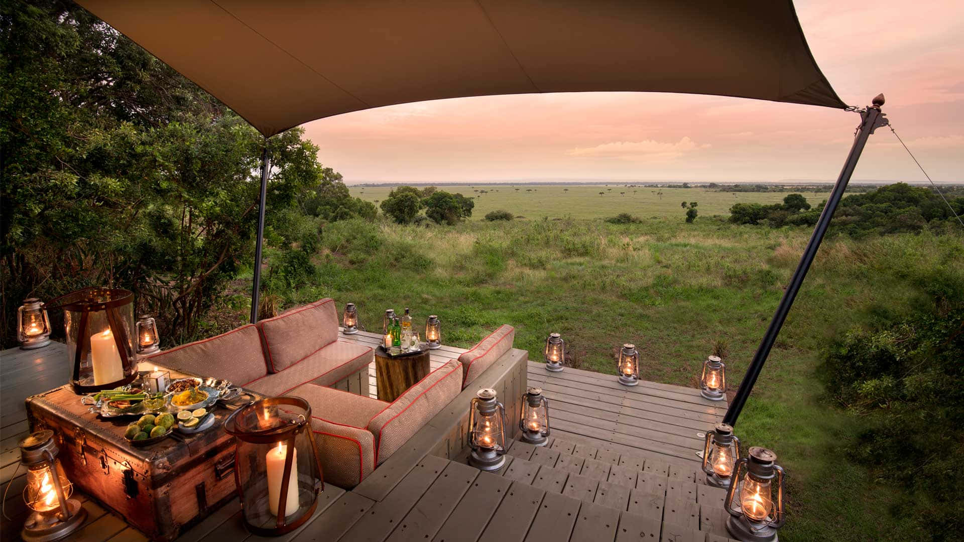 Kiến trúc thanh bình giữa lòng Masai Mara Hình nền