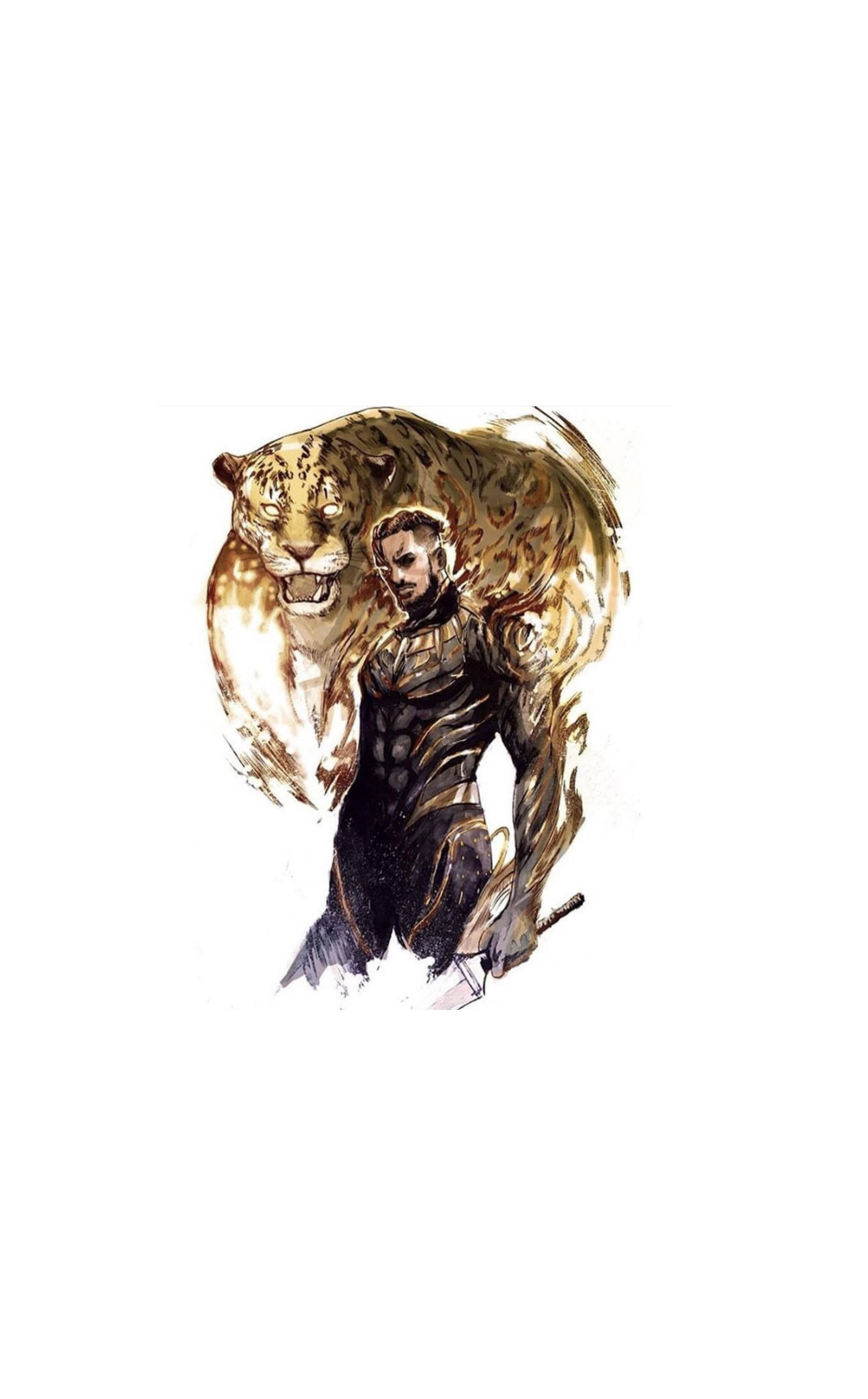 Killmonger và Báo đốm gầm vang Hình nền
