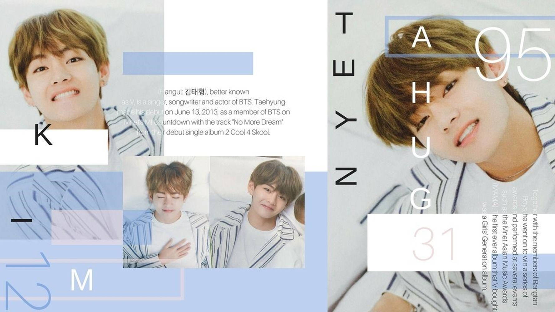 Kim Tae-Hyung mỉm cười phong cách thẩm mỹ Hình nền