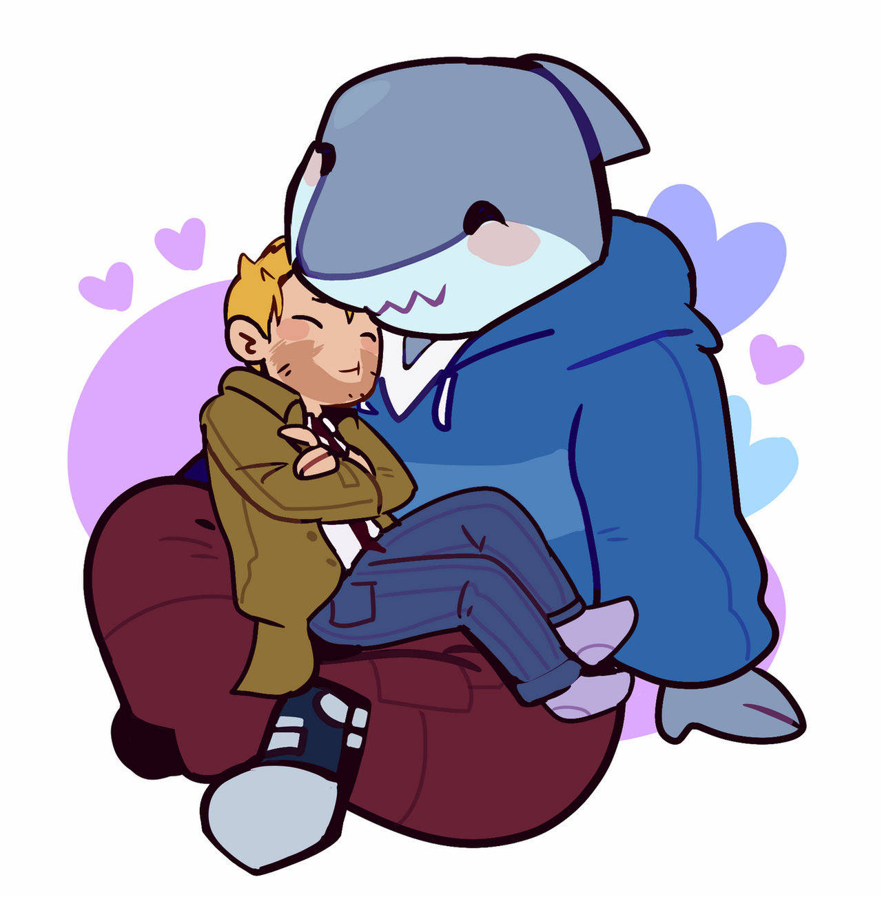 King Shark Và John Constantine Hình nền