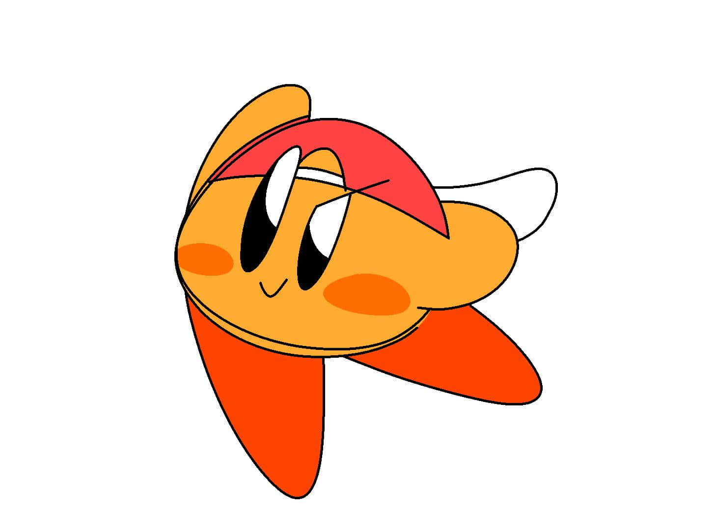 Kirby màu cam PFP ngẫu nhiên Hình nền