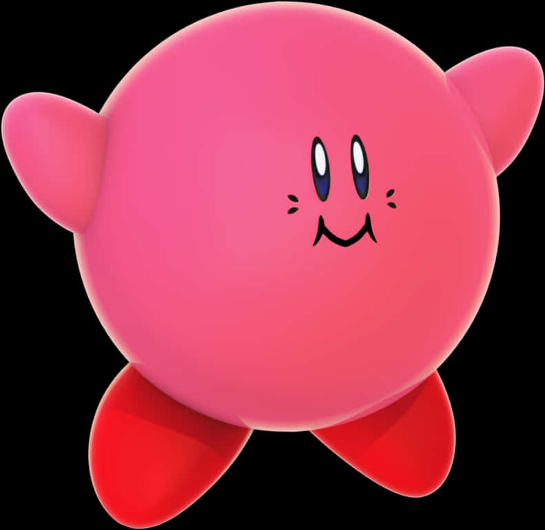 Kirby Nhân Vật Màu Hồng Biểu Tượng Hình nền