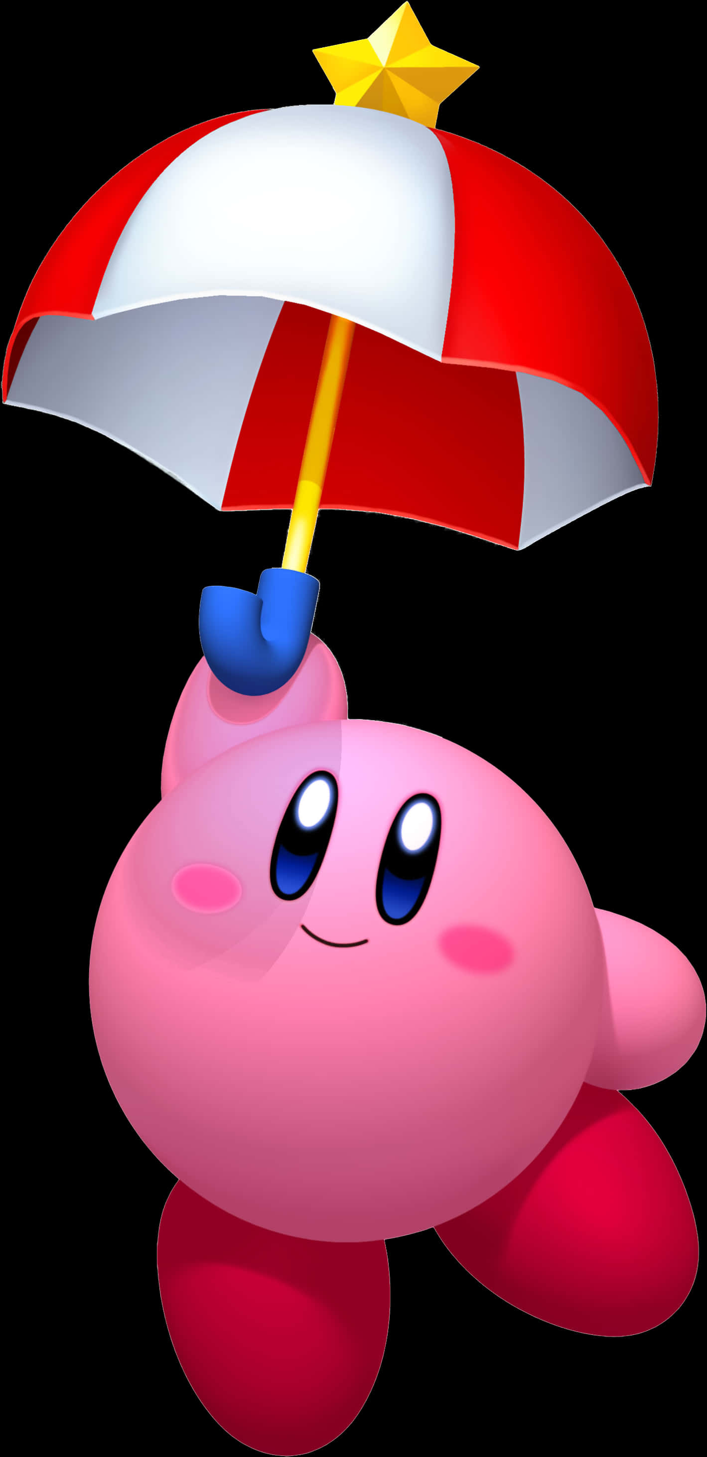 Kirby Với Chiếc Ô.PNG Hình nền