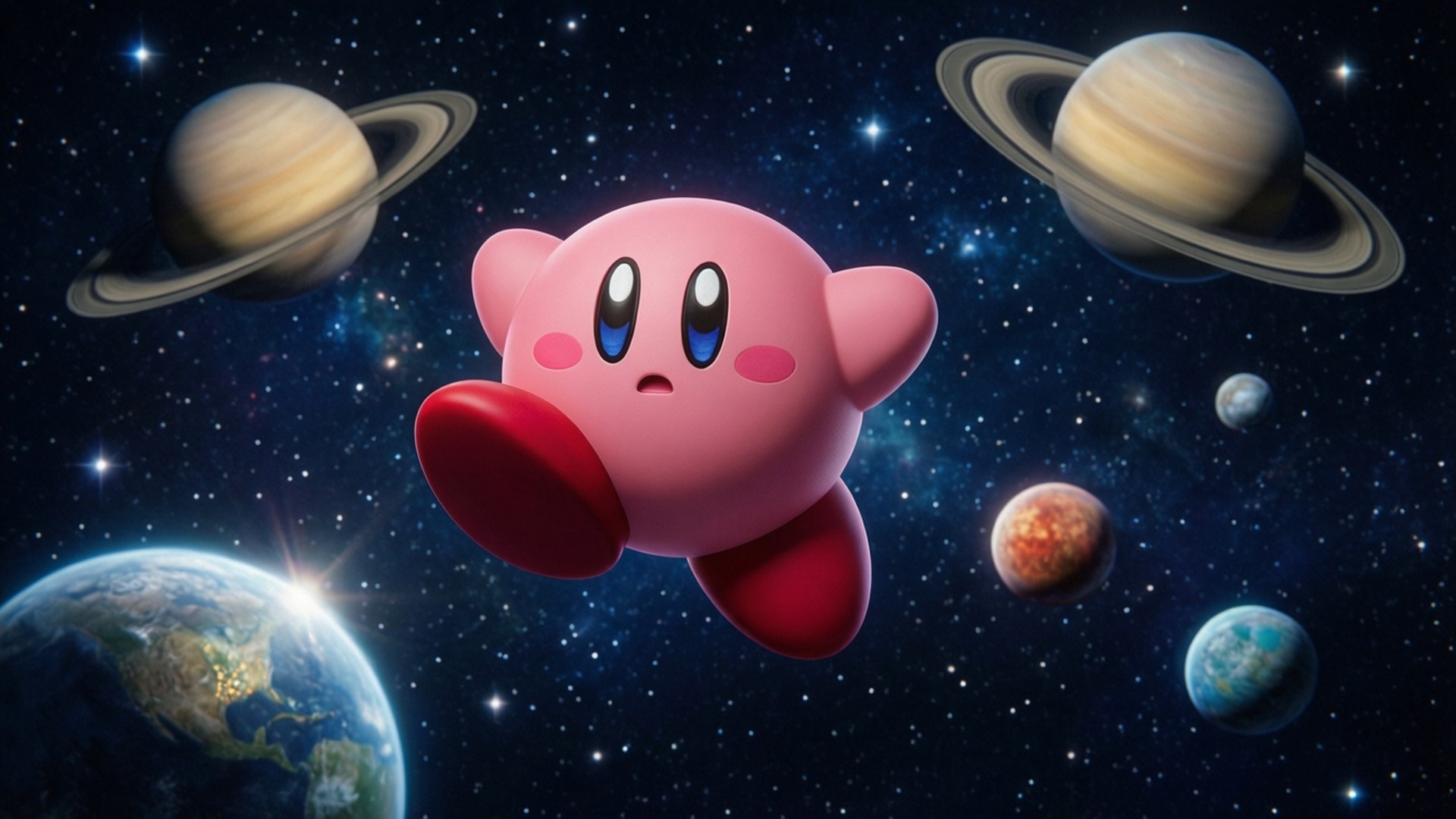 Kirby Vũ Trụ Hình nền