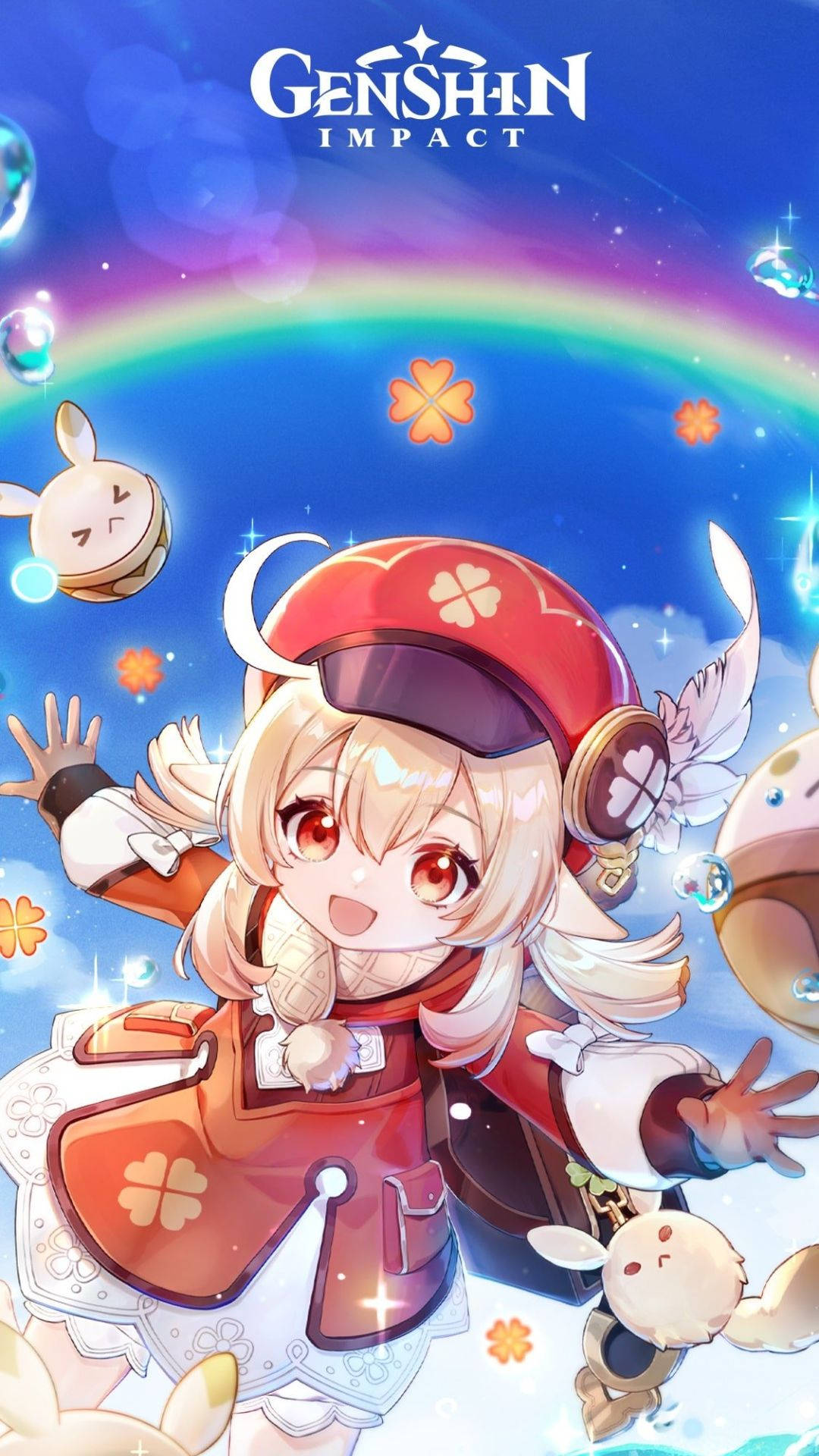Klee và Dodocos Điện thoại Genshin Impact Hình nền