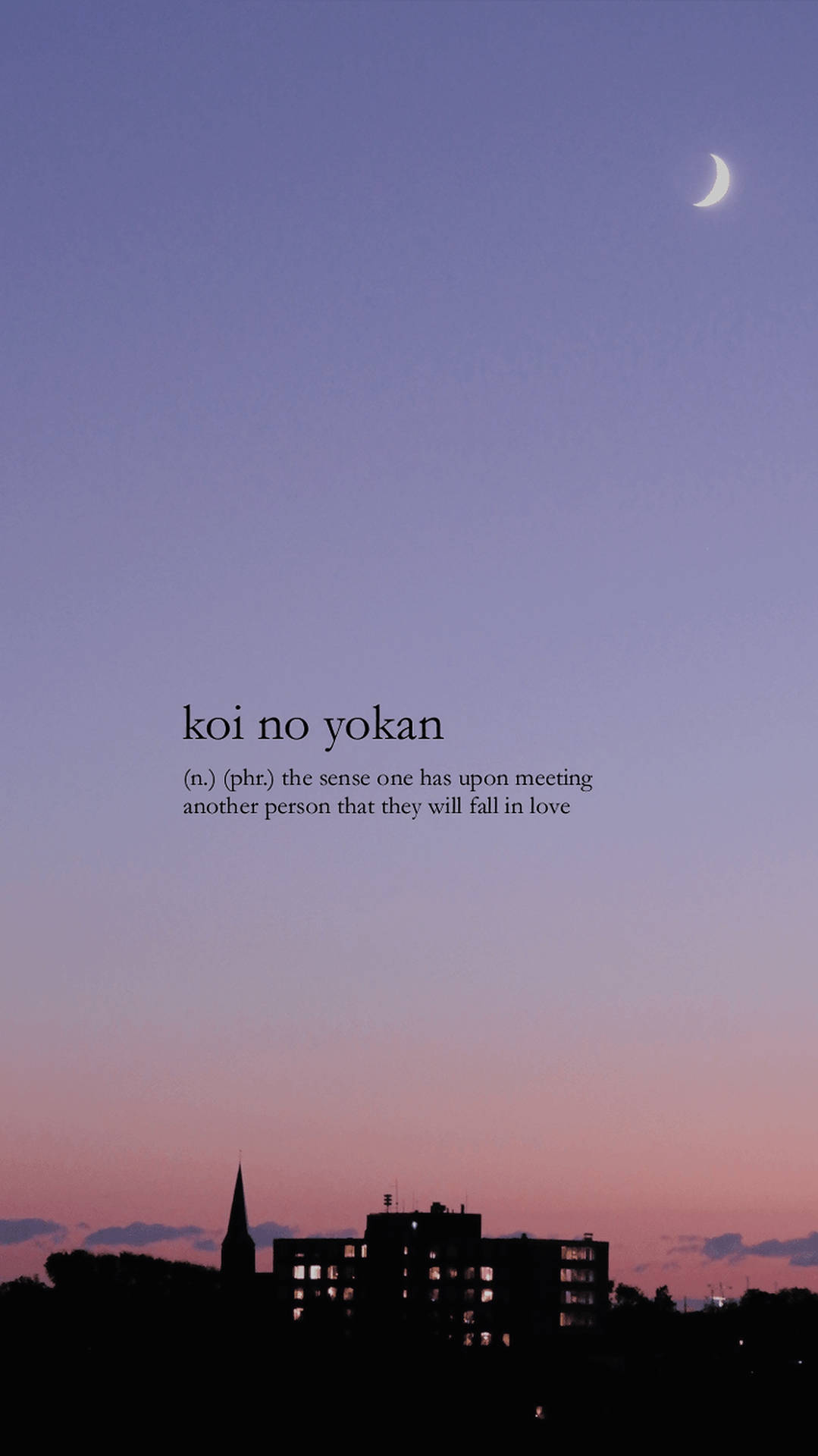 Hình nền từ ngữ thẩm mỹ Koi No Yokan — Thẩm mỹ từ ngữ GIF Hình nền