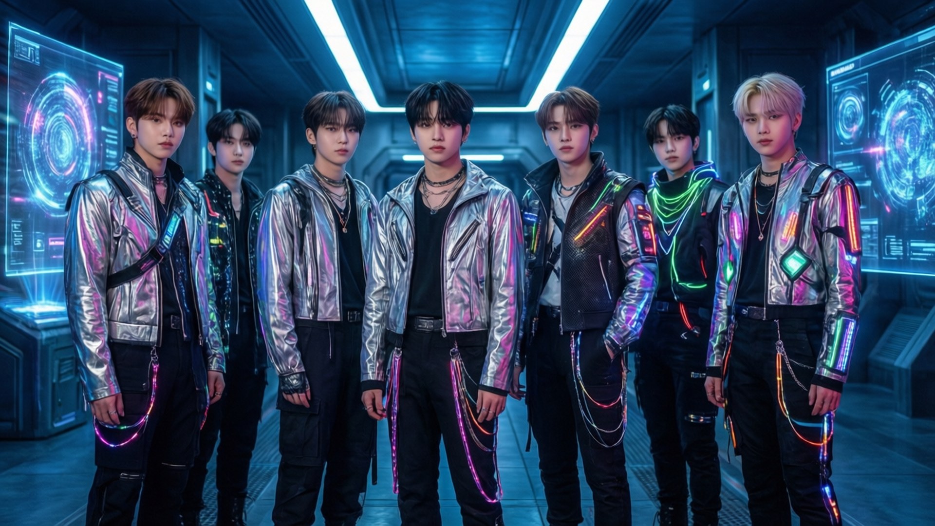 Kpop Cyberpunk Tương Lai Hình nền
