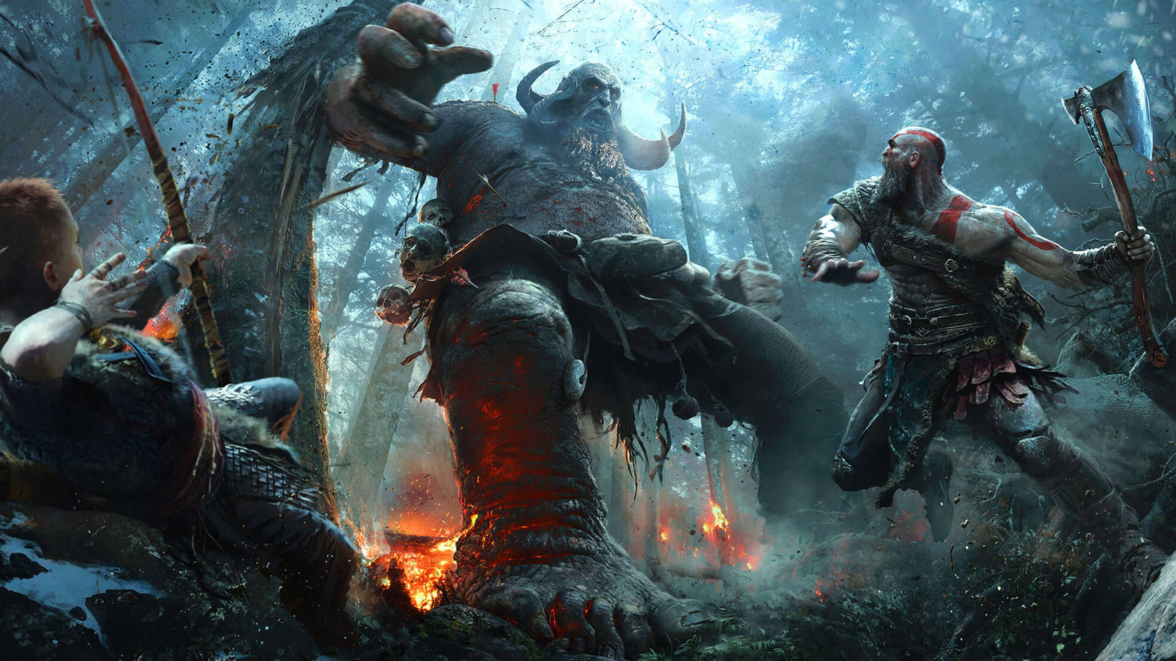 Kratos, Vị thần Chiến tranh Toàn năng Hình nền