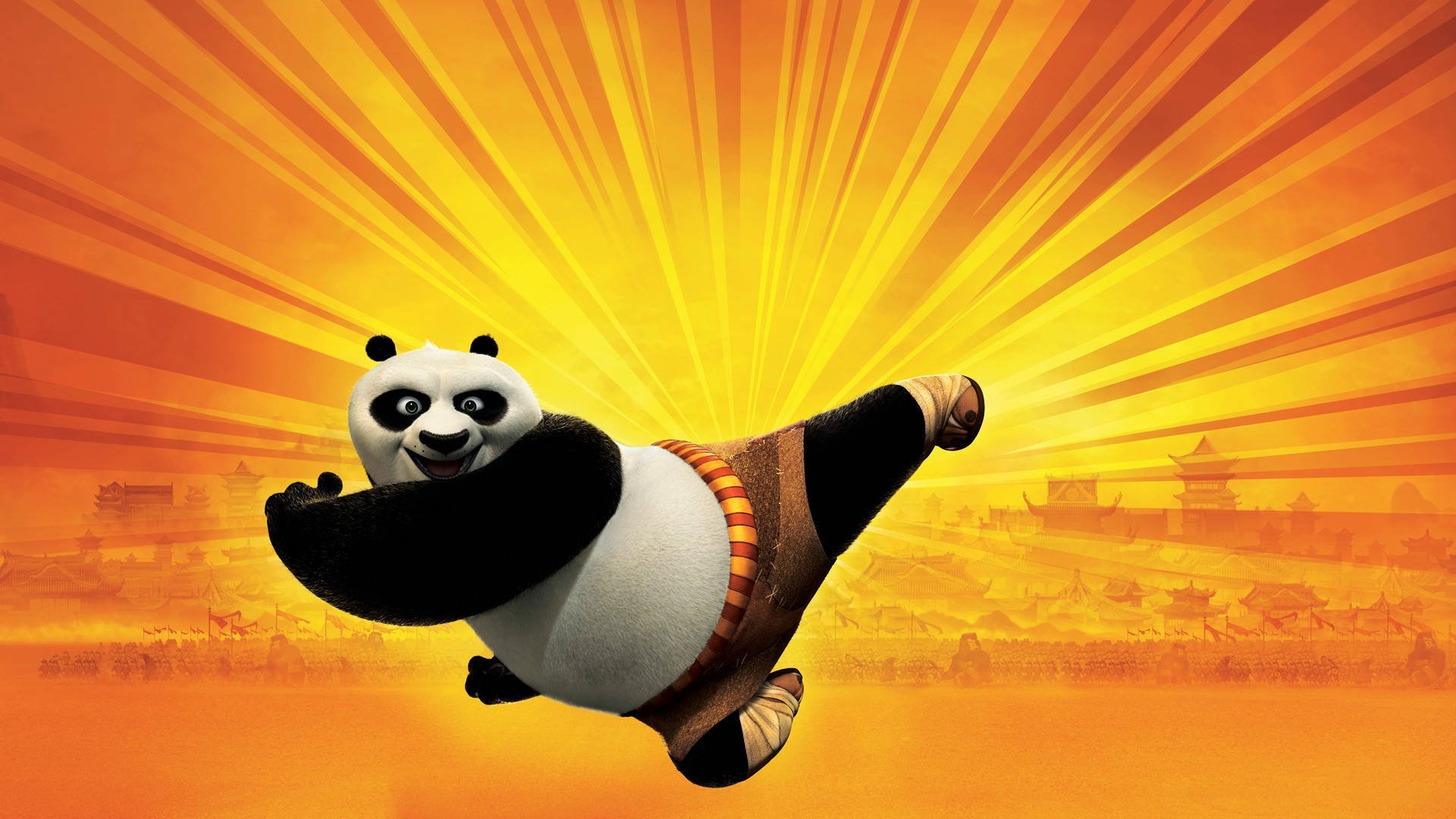 Kung Fu Panda tung cú đá mạnh mẽ