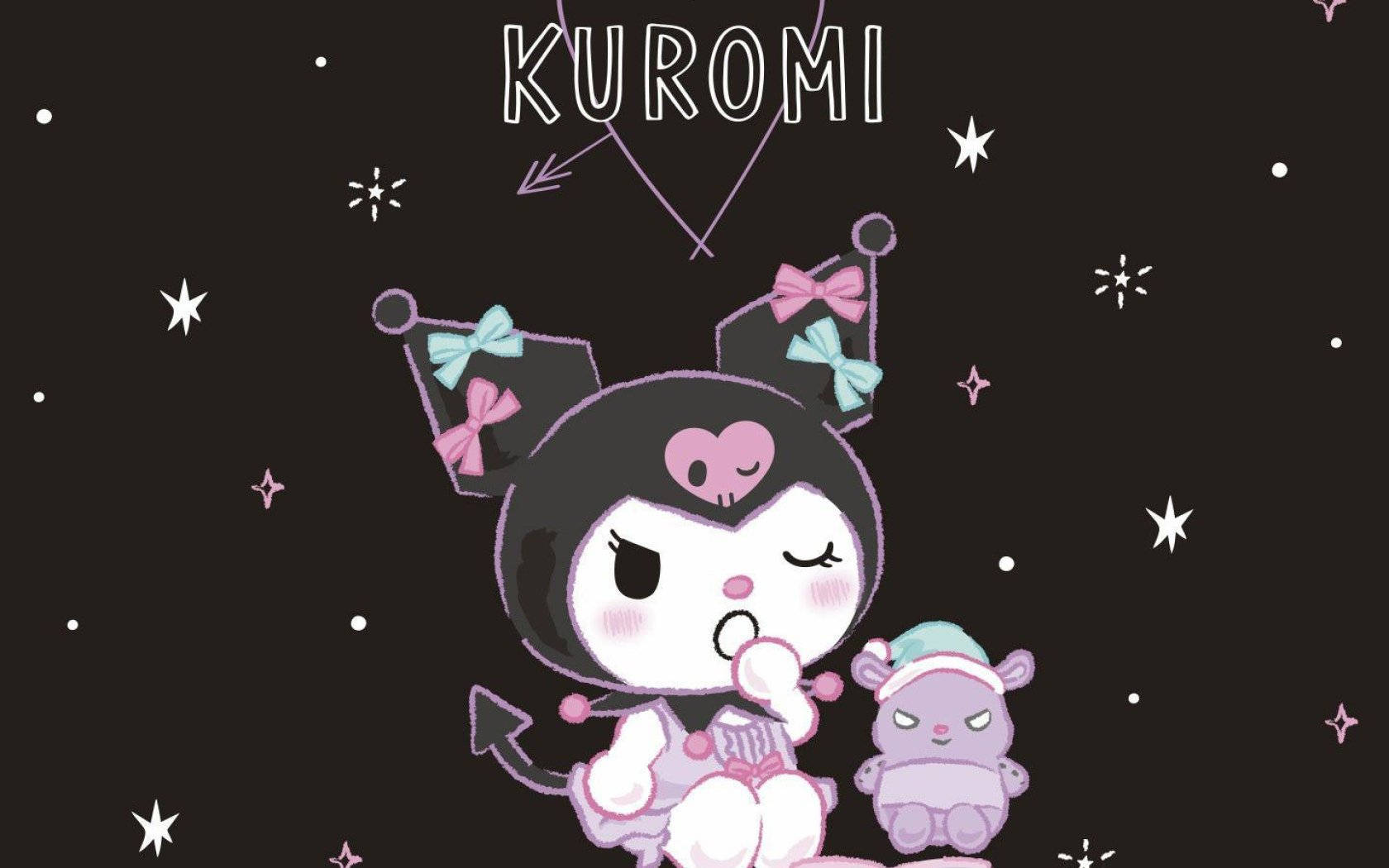 Kuromi, Đối Thủ Độc Đáo của My Melody Trong Khoảnh Khắc Thư Giãn Hình nền