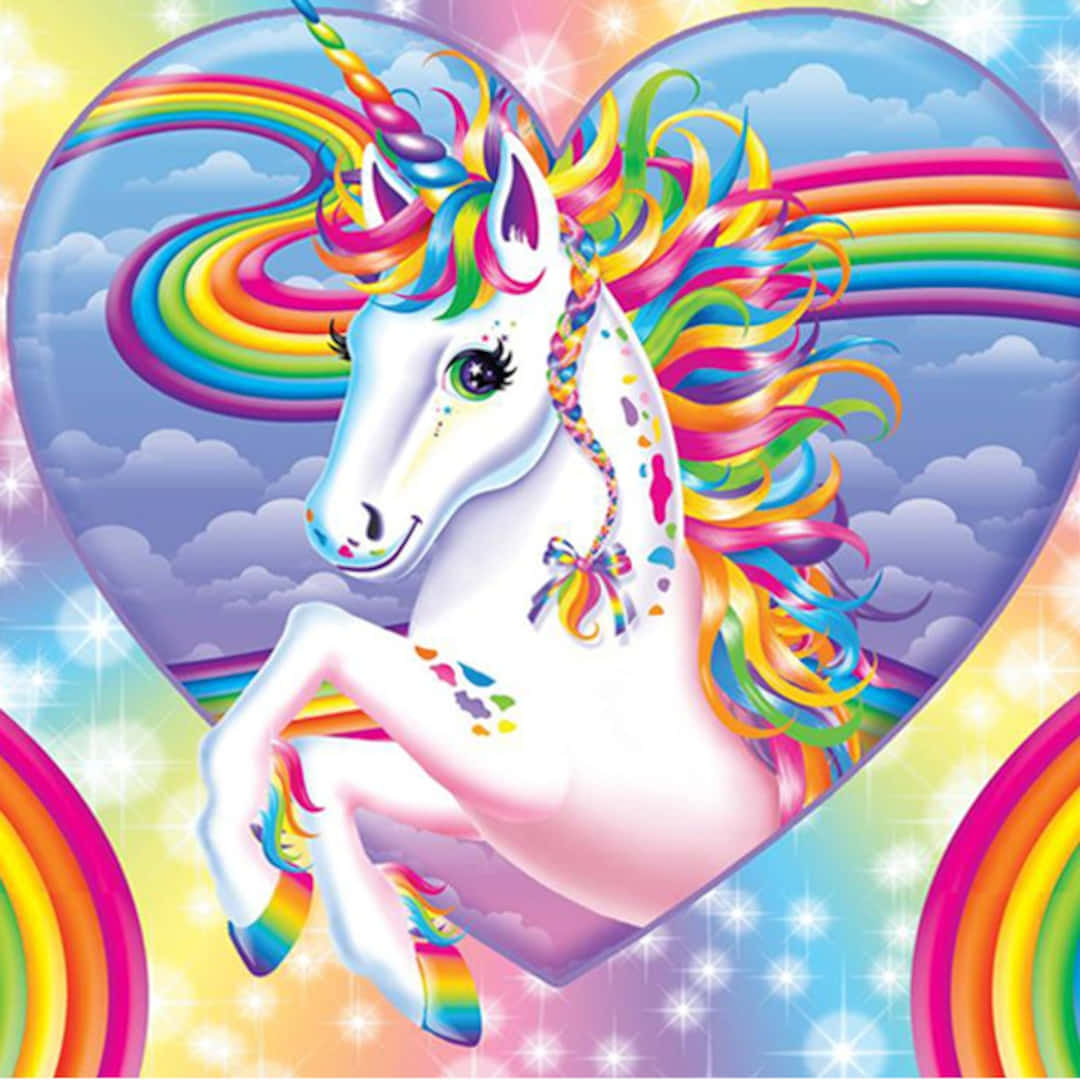 Kỳ Lân Từ Tranh Lisa Frank Hình nền