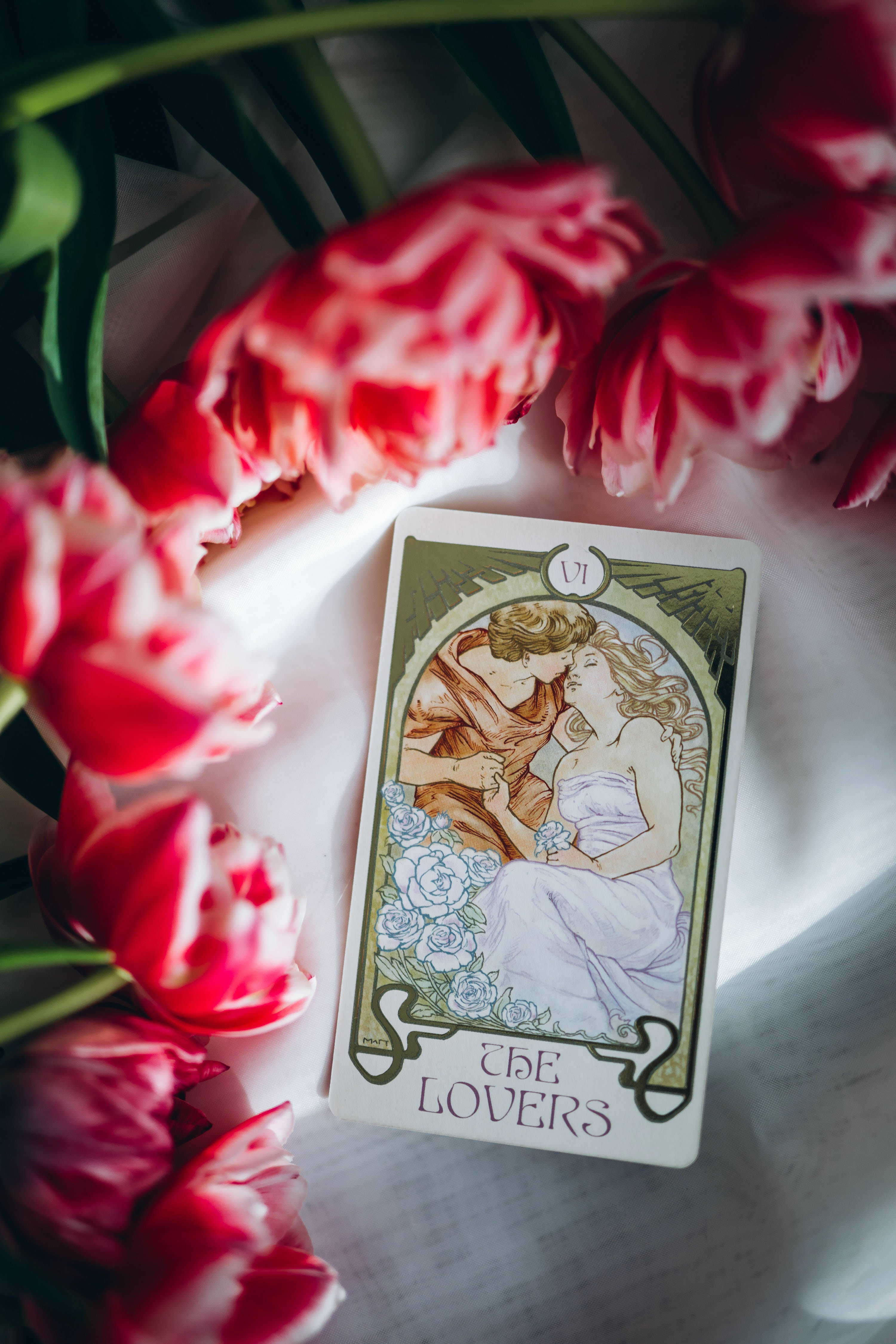 Lá Bài Tarot The Lovers Hình nền