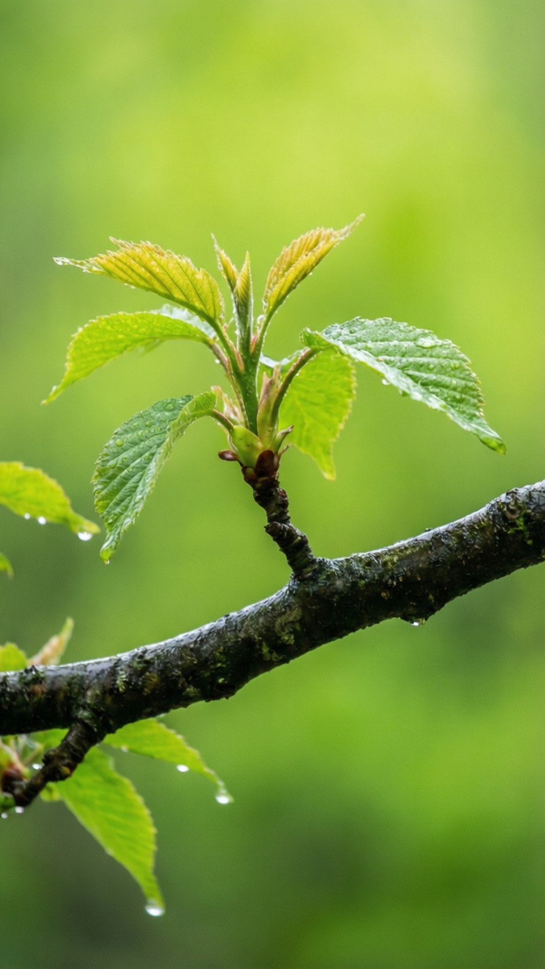 Lá và Bầu Trời Xanh Hình nền
