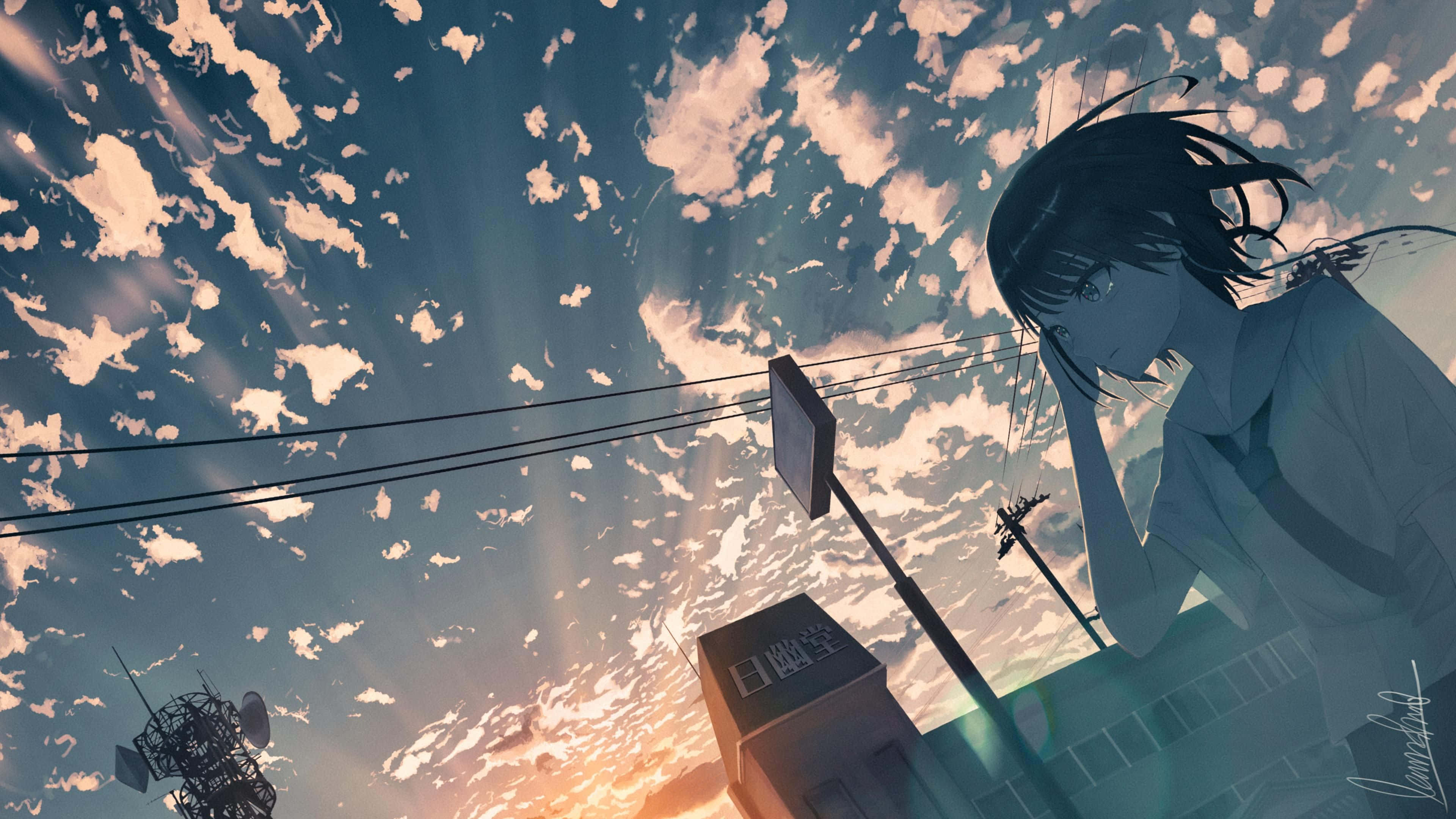 Lạc vào thế giới Anime 4K tuyệt đẹp Hình nền