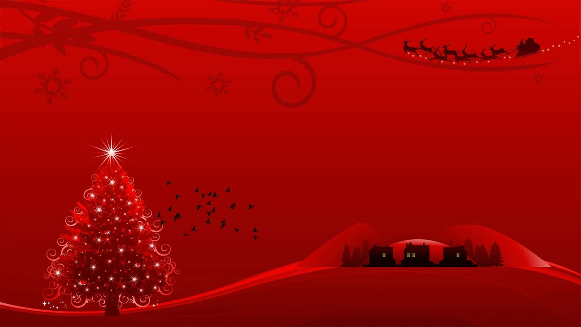 Làm Ấm Mùa Lễ Hội Với Sắc Đỏ Giáng Sinh Rực Rỡ Hình nền