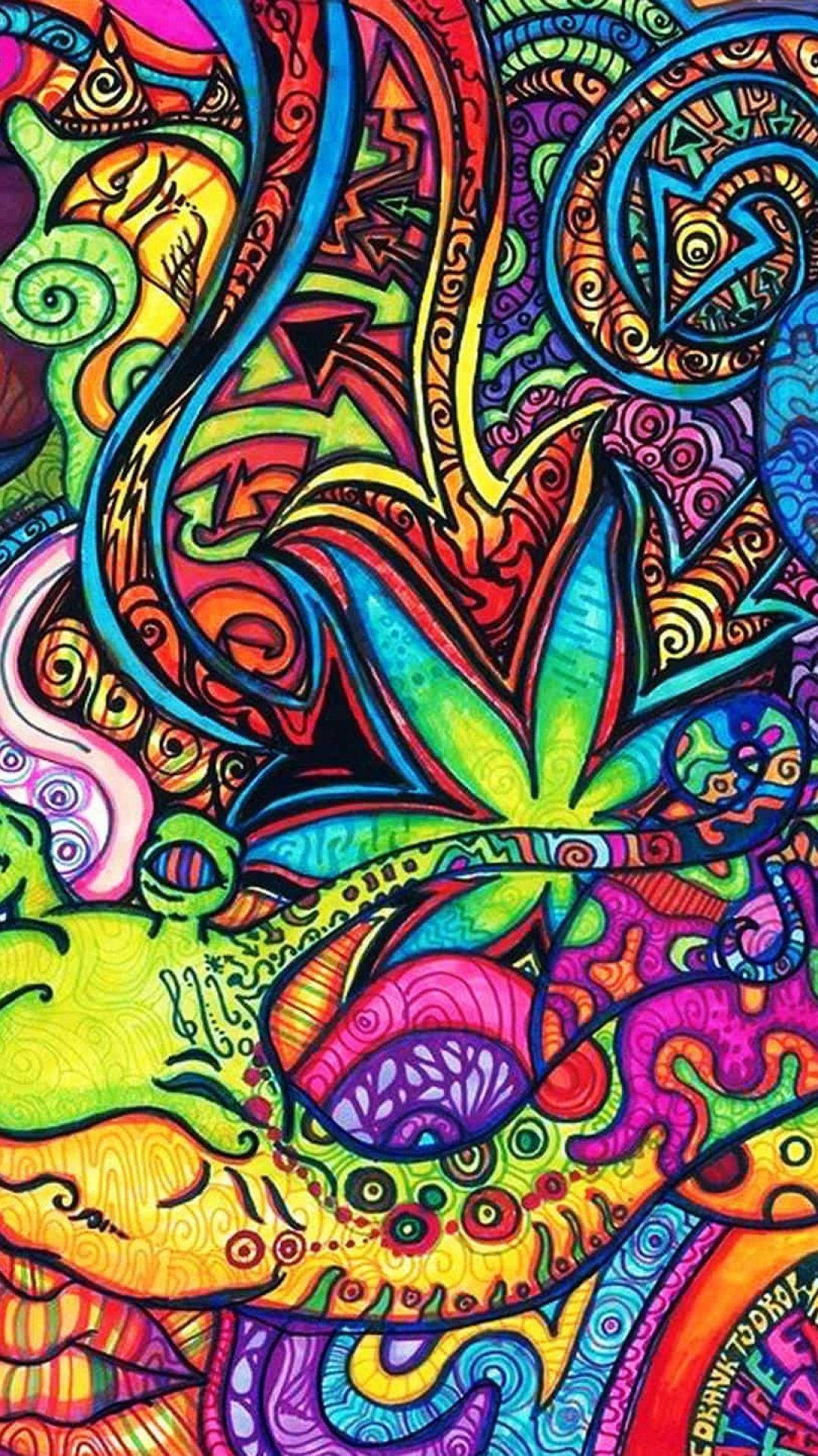 Làm bừng sáng bức tường của bạn với hình nền Aesthetic Trippy này Hình nền
