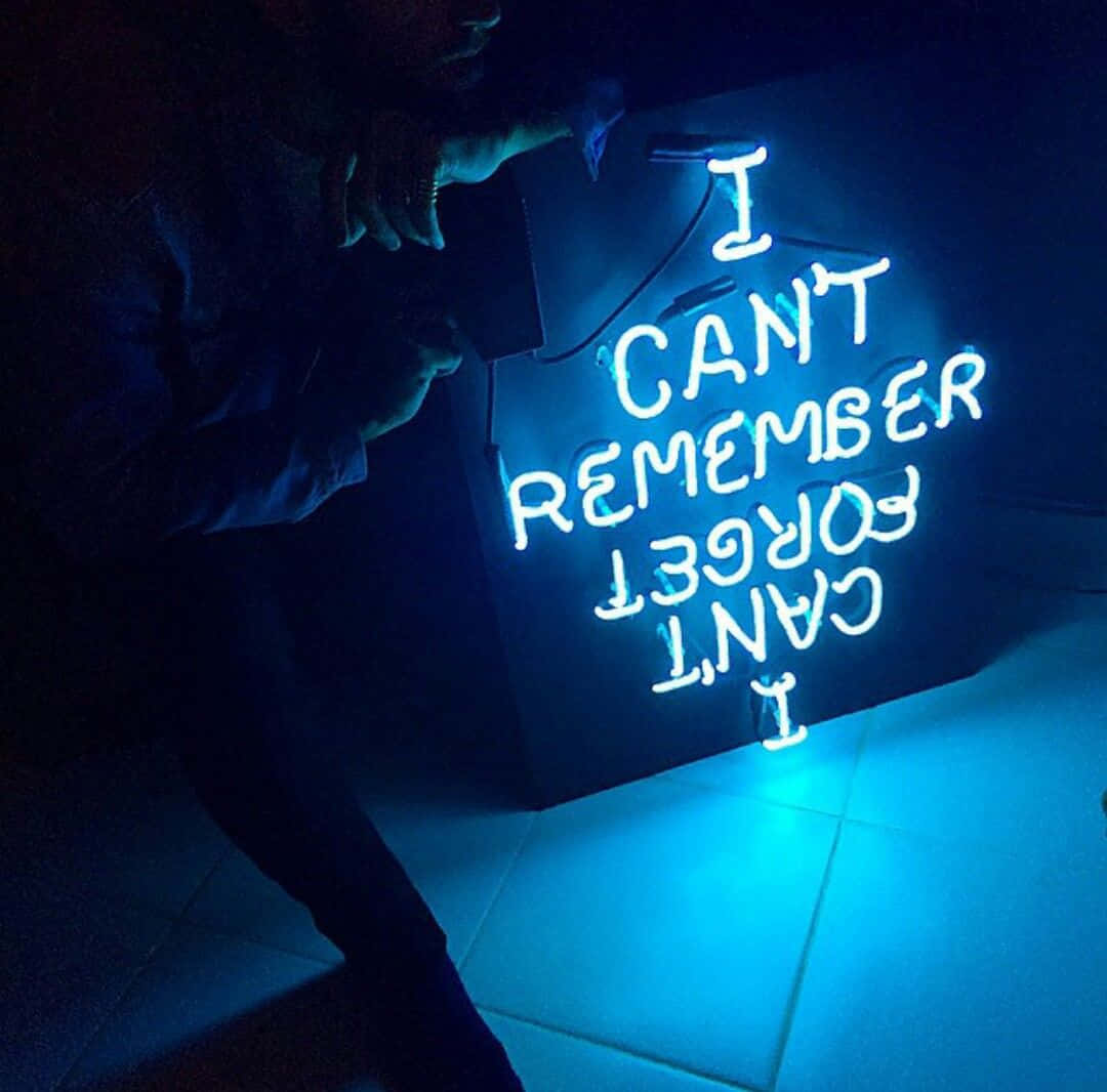 Làm bừng sáng không gian của bạn với phong cách Neon Xanh Hình nền